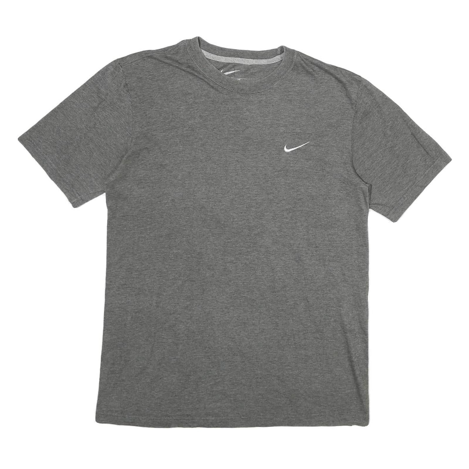 NIKE Mens Grey Classic T-Shirt M Short Sleeve Crew Neck Cotton Comfortable Refurbished - N/A refurbished available on Cerqular