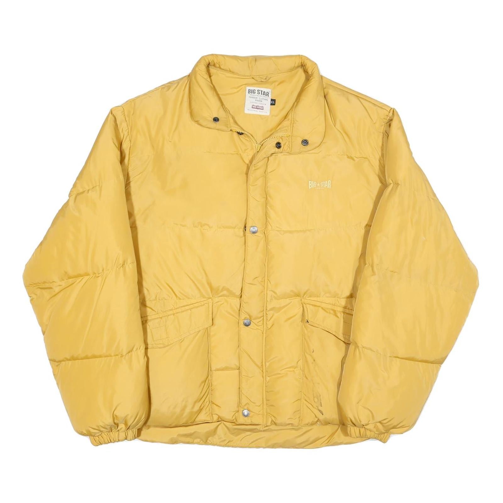 Buy BIG STAR Mens Yellow Classic Zip Polyester Blend Puffer Jacket XL Refurbished - $51.99 BIG STAR Mens Yellow Classic Zip Polyester Blend Puffer Jacket XL Refurbished - N/A refurbished available on Cerqular