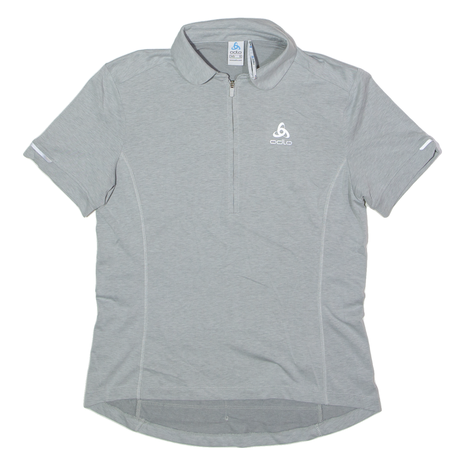 ODLO Cycling Womens Jersey Grey Collared S Refurbished - N/A refurbished available on Cerqular