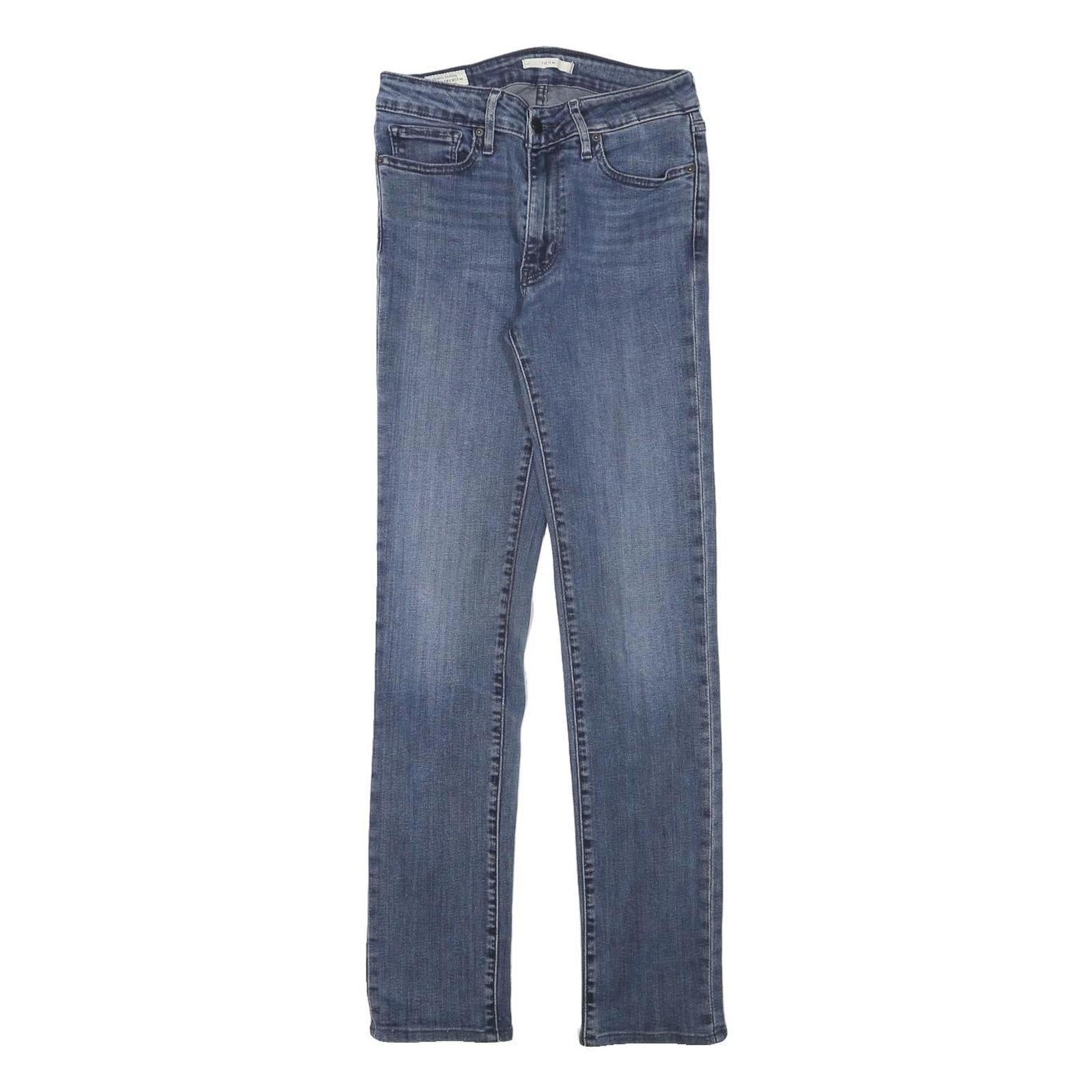 LEVI'S Womens Slim Blue Denim Classic W25 L29 Zip Jeans Stylish Comfort Refurbished - N/A refurbished available on Cerqular