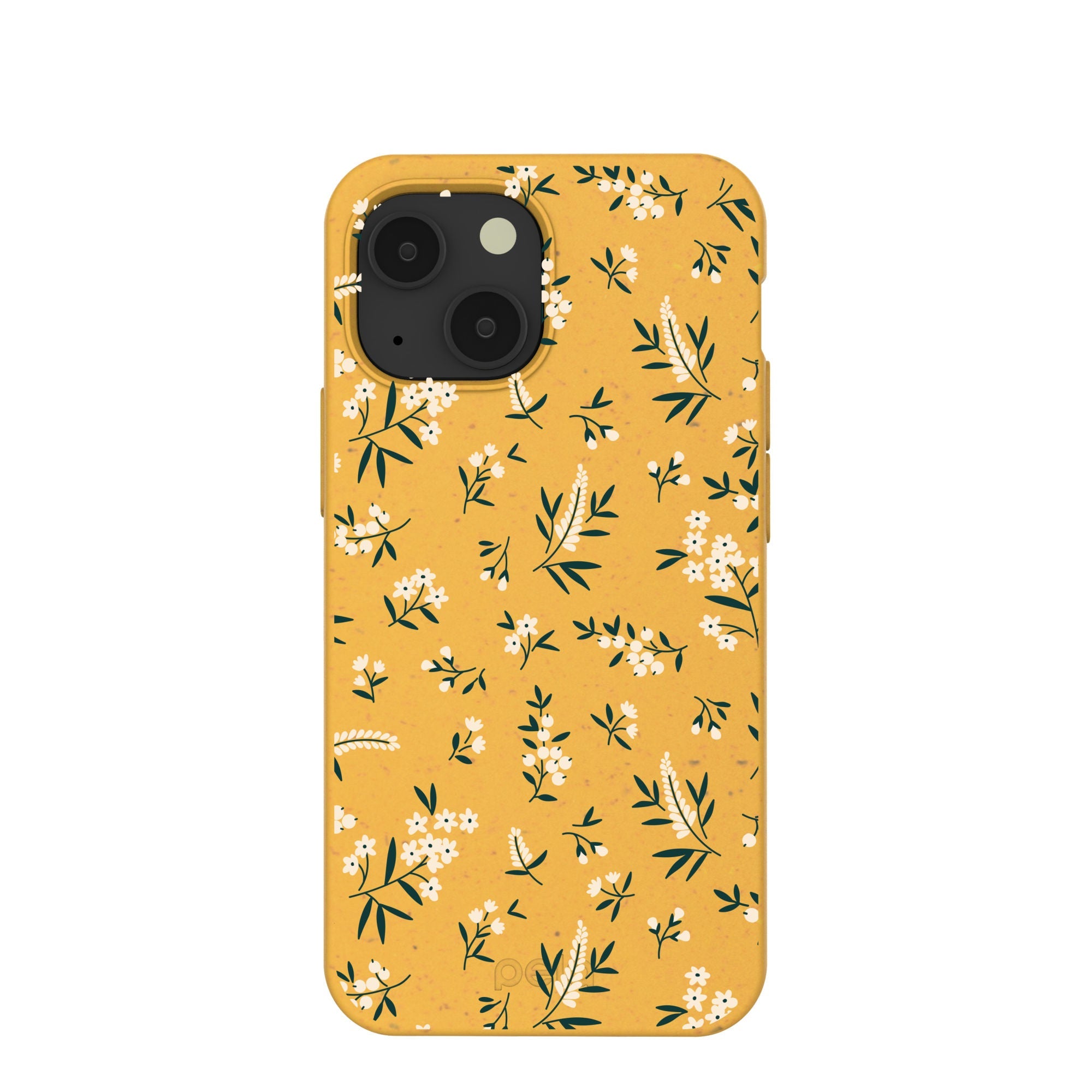 Honey White Posies iPhone 13 Mini Case Refurbished - Pela Case refurbished available on Cerqular