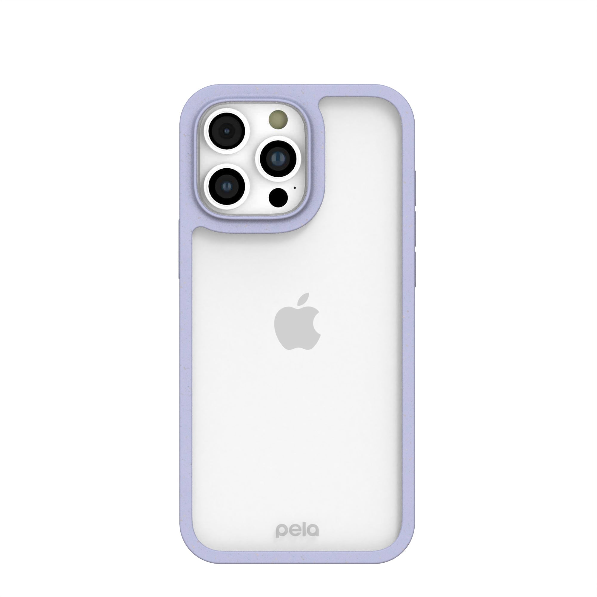 Clear iPhone 16 Pro Max Case with Lavender Ridge Refurbished - Pela Case refurbished available on Cerqular