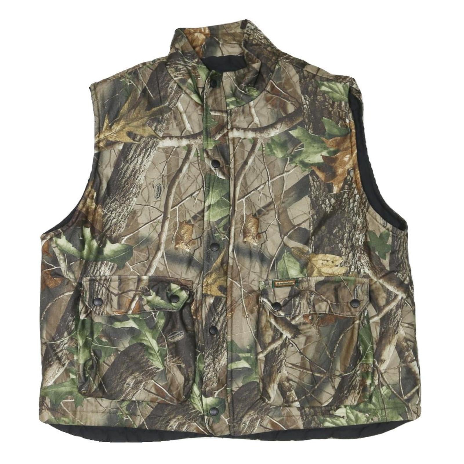 Mens Green & Brown Camouflage Reversible Zip Jacket XL Polyester Blend Outdoor Refurbished - N/A refurbished available on Cerqular