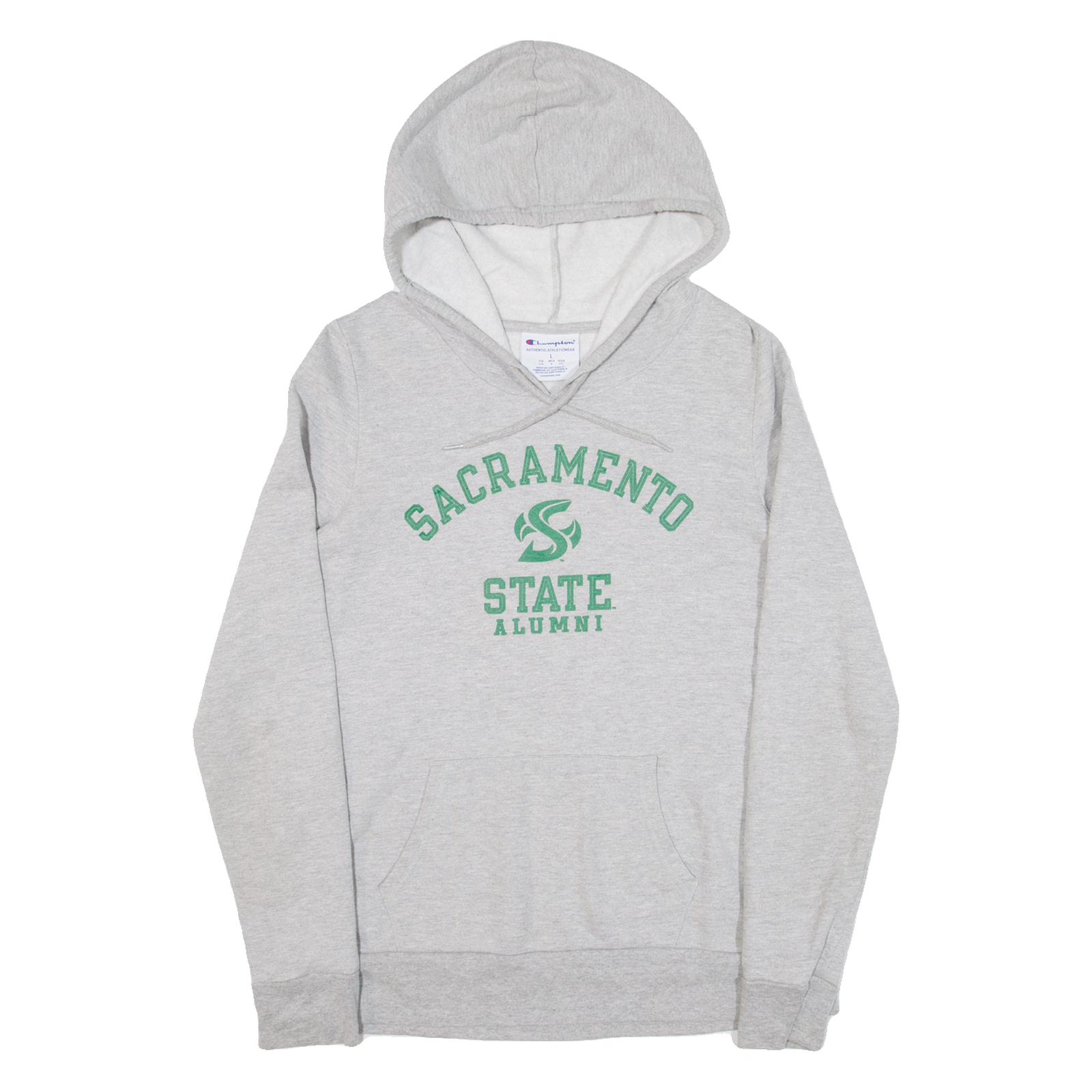 CHAMPION State Alumni Womens Grey Hoodie USA L Refurbished - N/A refurbished available on Cerqular