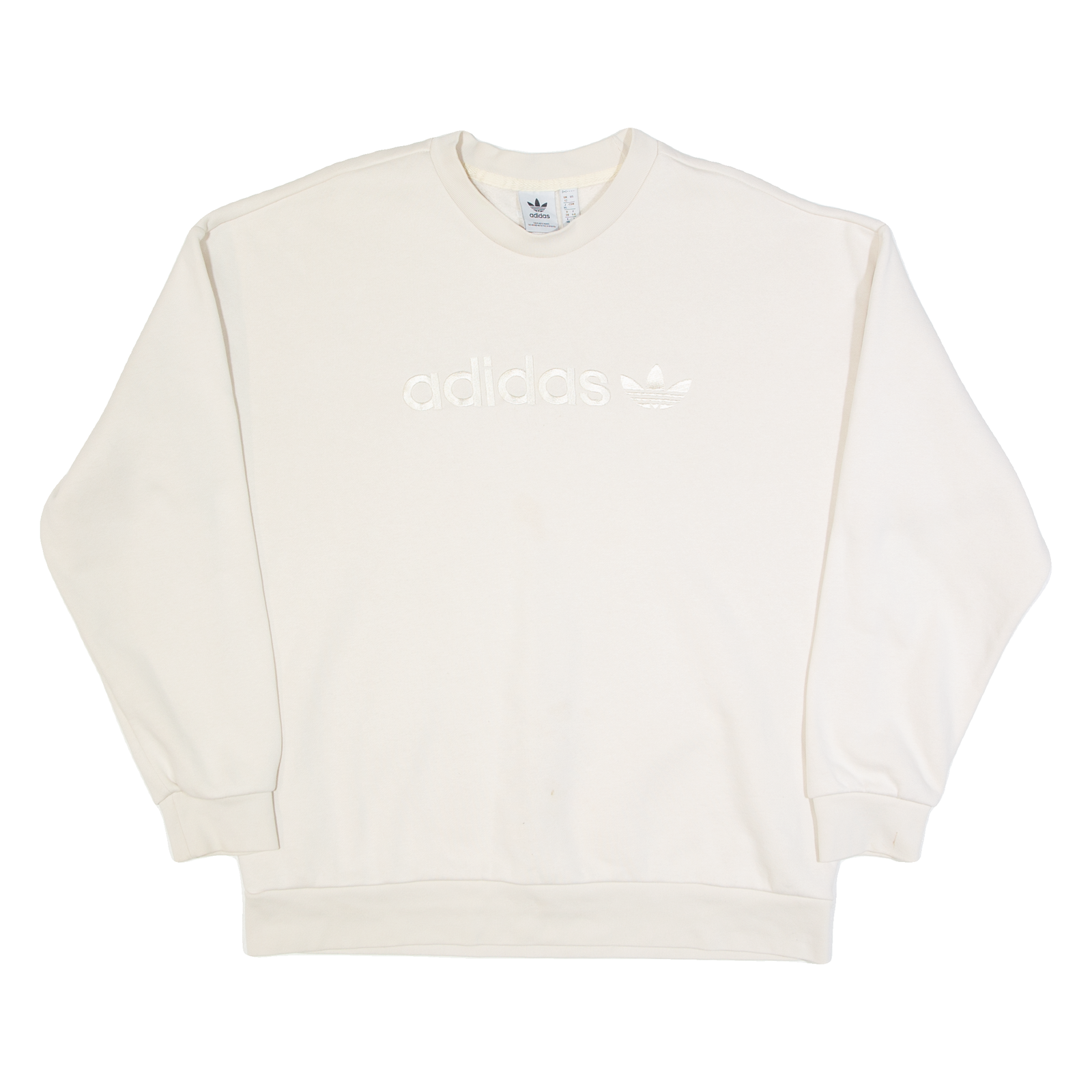 ADIDAS Womens Sweatshirt Beige UK 12 Refurbished - N/A refurbished available on Cerqular