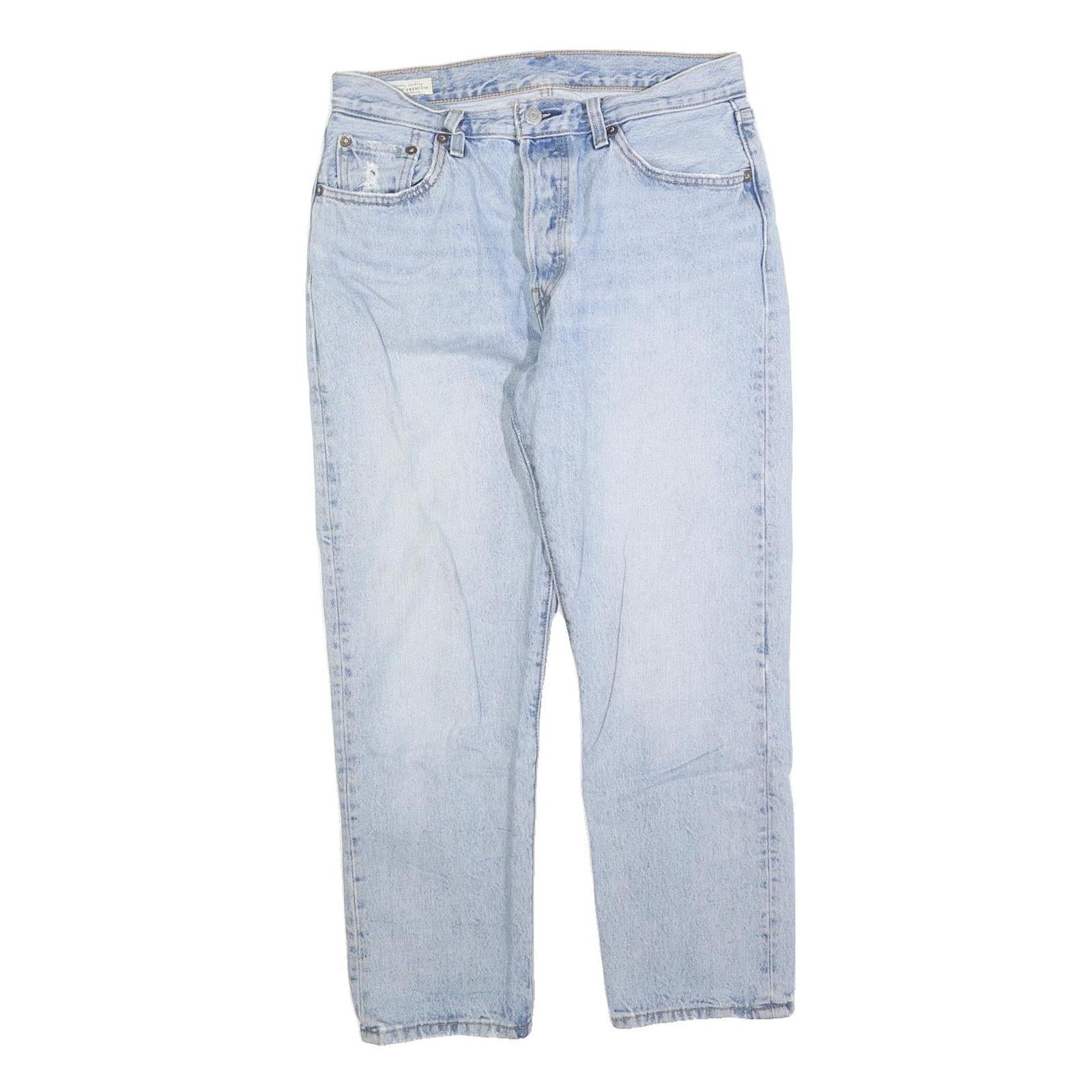 LEVI'S 501 Big E Womens Jeans Regular Straight Denim Light W29 L26 Button Fly Refurbished - N/A refurbished available on Cerqular