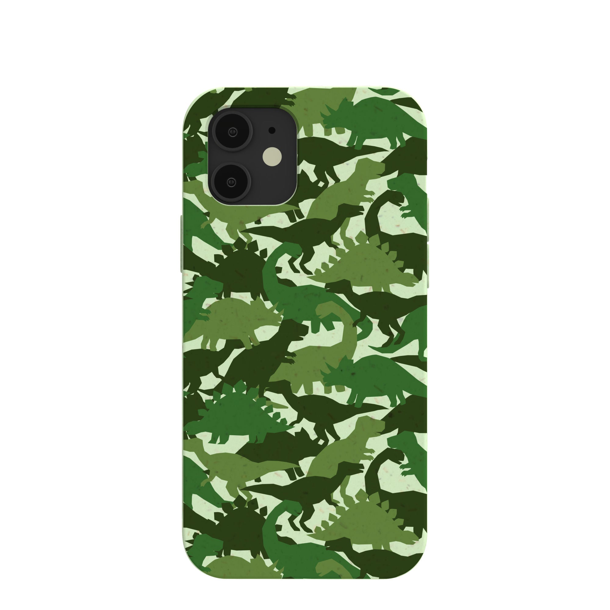 Sage Green Dino Camo iPhone 12/ iPhone 12 Pro Case Refurbished - Pela Case refurbished available on Cerqular