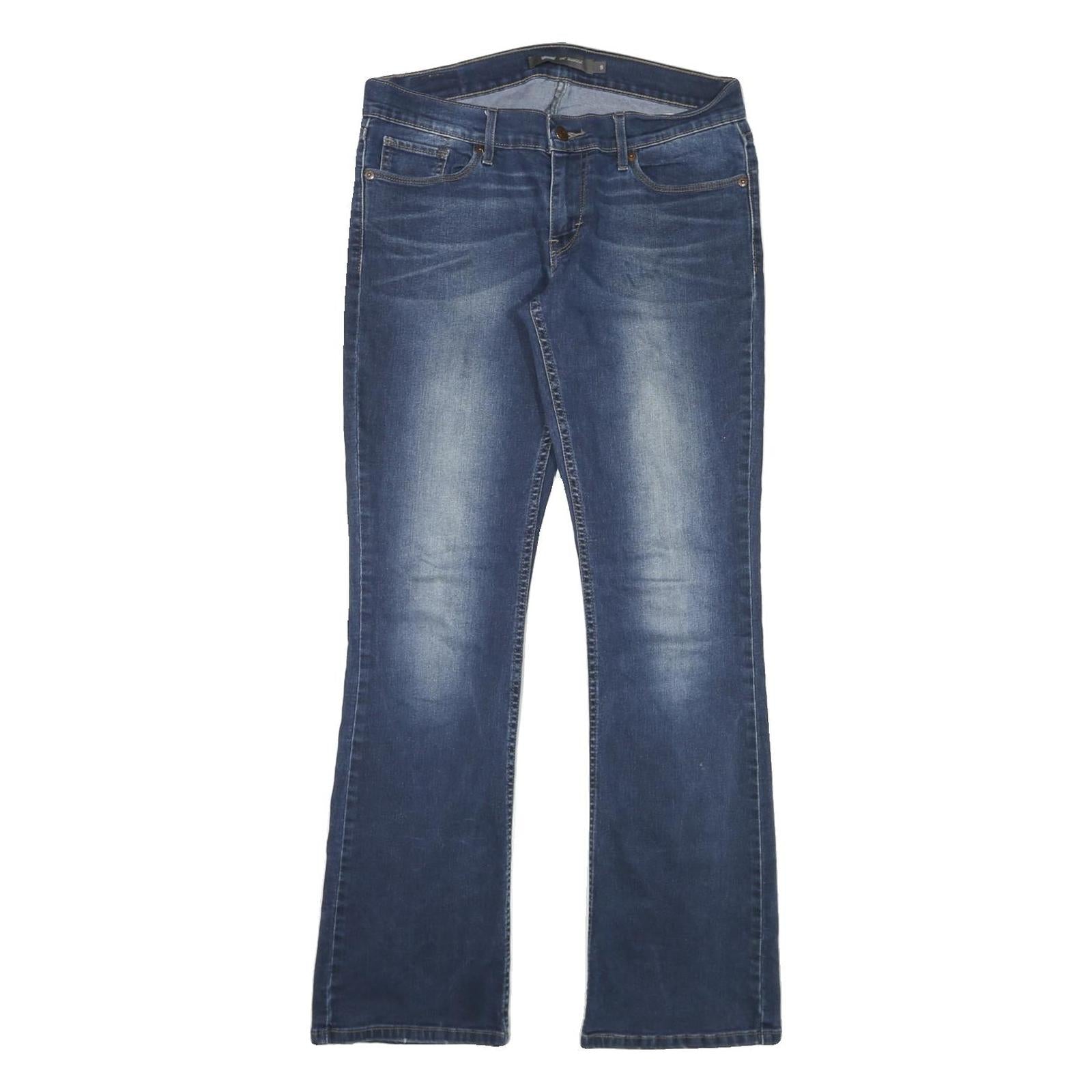 LEVI'S Mens Blue Regular Fit Straight Leg Denim Medium Wash Jeans W32 L31 Refurbished - N/A refurbished available on Cerqular