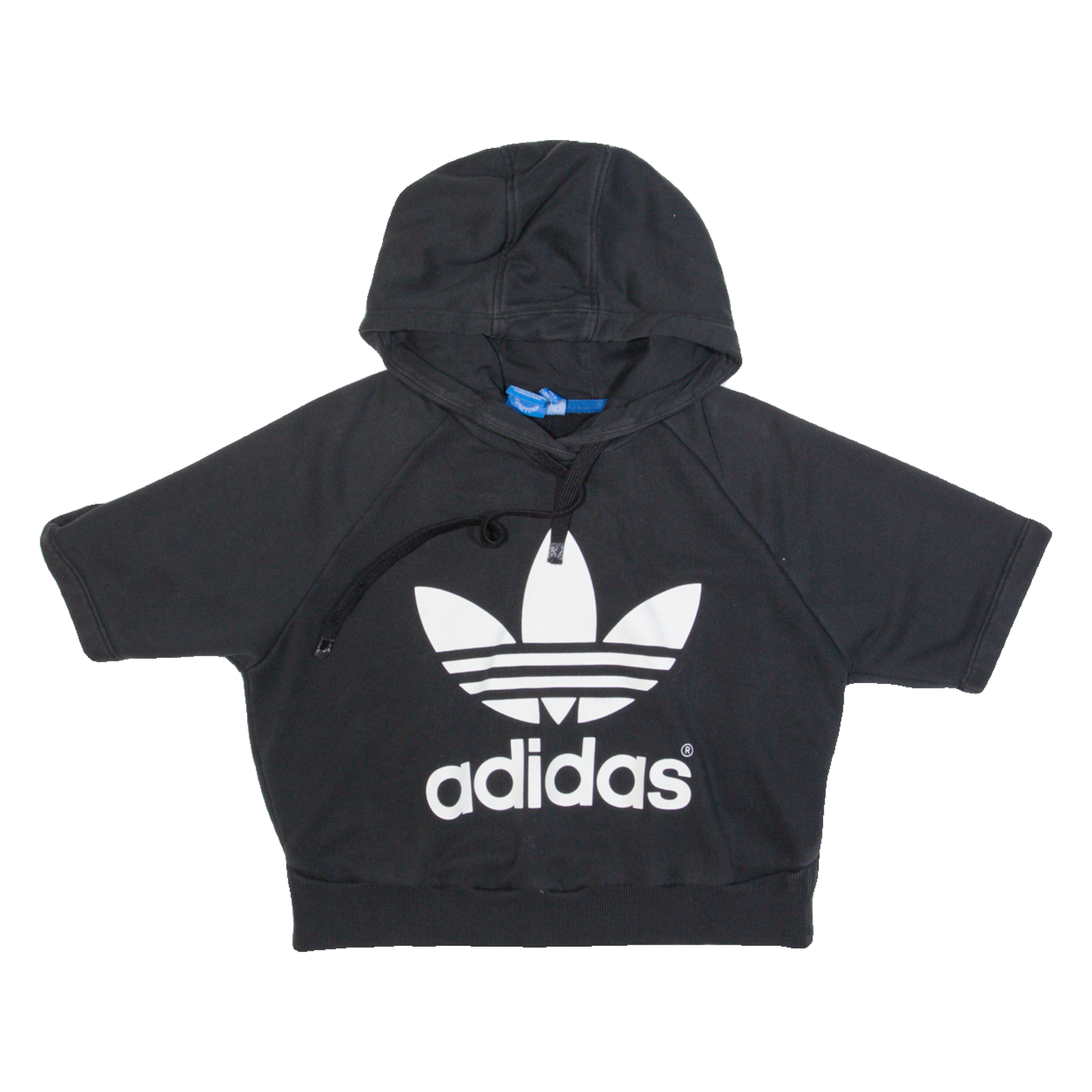 ADIDAS Cropped Womens Black Hoodie UK 12 Refurbished - N/A refurbished available on Cerqular