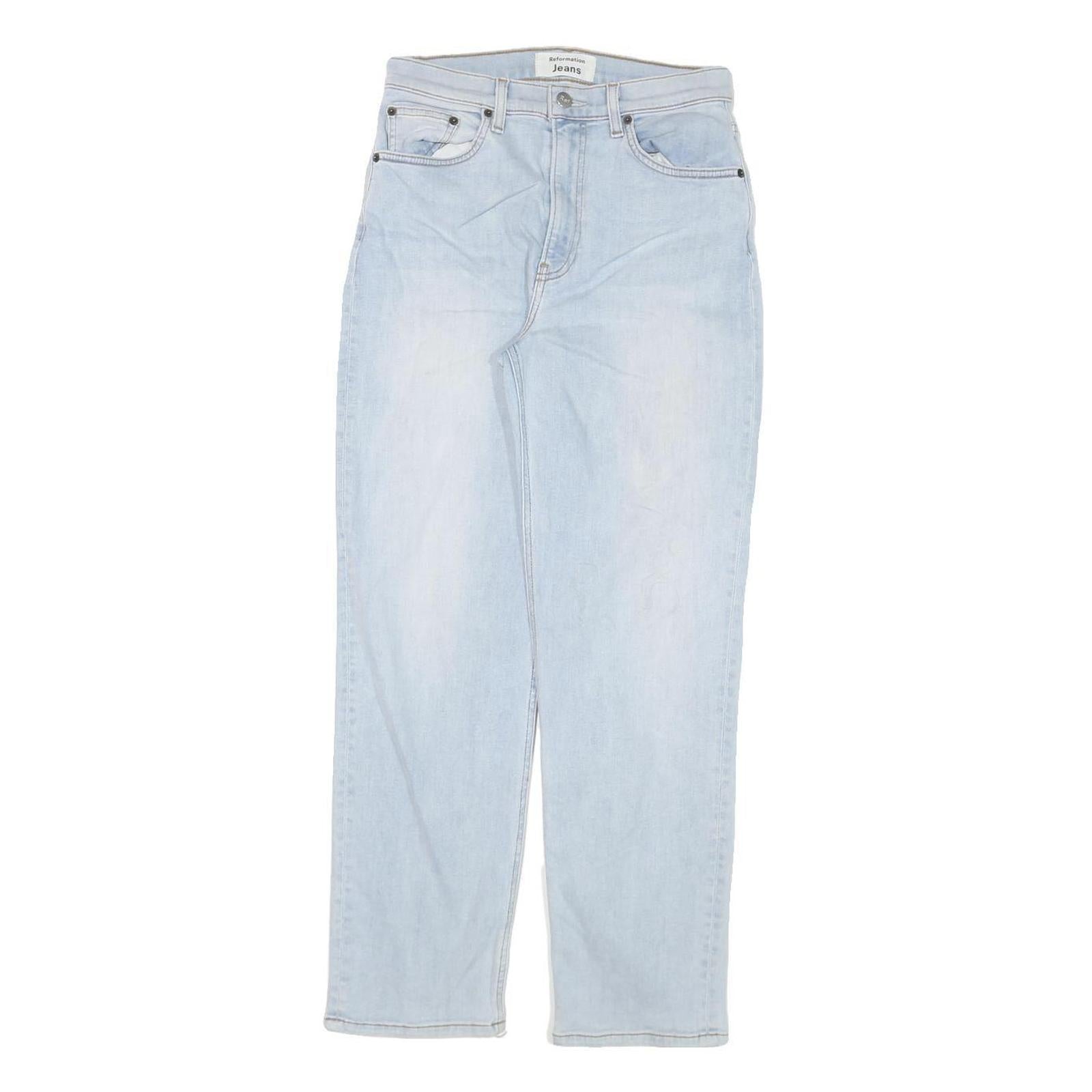Buy REFORMATION Womens Jeans Blue Regular Straight Denim Light W26 L27 Zip Cotton Refurbished - $63.69 REFORMATION Womens Jeans Blue Regular Straight Denim Light W26 L27 Zip Cotton Refurbished - N/A refurbished available on Cerqular