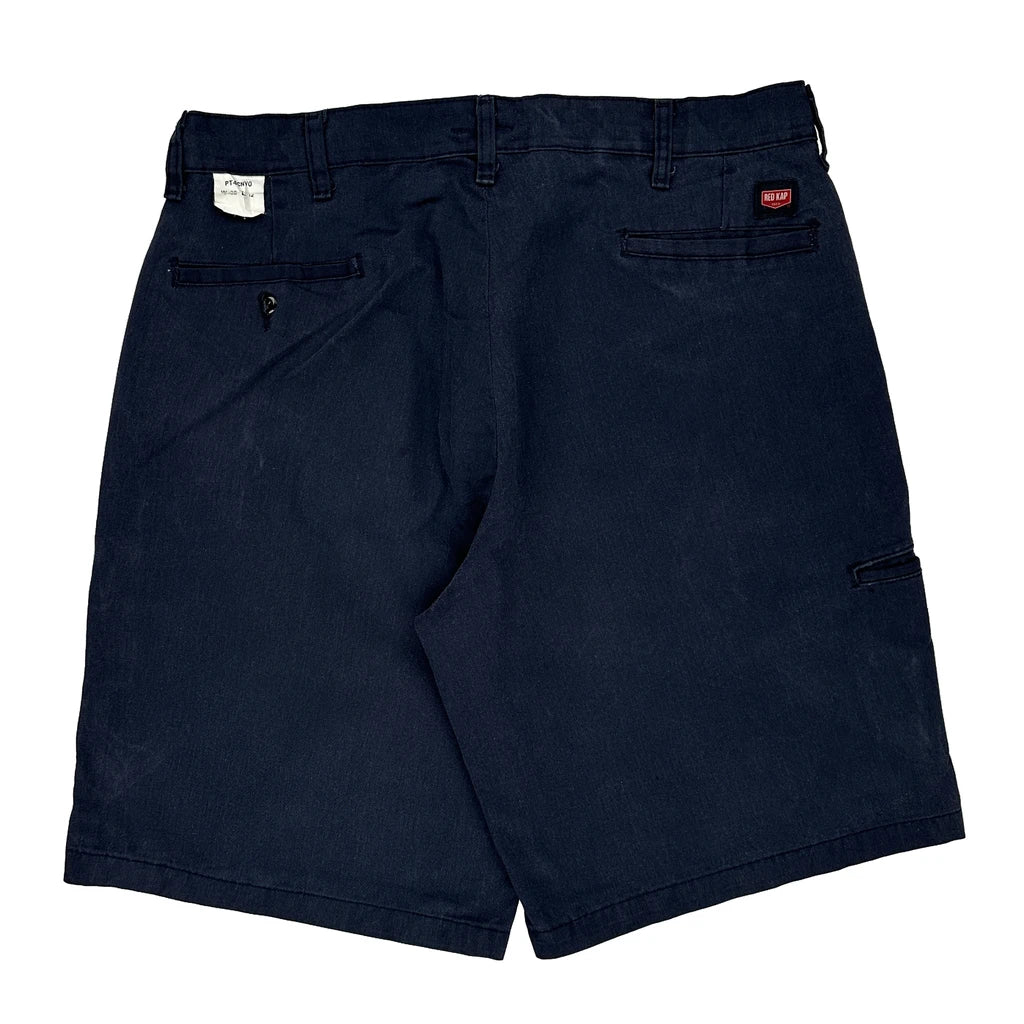 Red Kap Shorts - 36W 10L Navy Cotton Blend Refurbished - Thrifted (note: this is a term often used to describe second- refurbished available on Cerqular