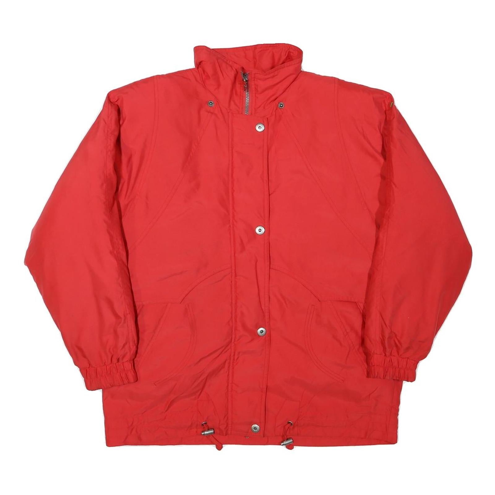 TOWNE Womens Red Jacket L Polyester Blend Plain Zip Closure Elastic Cuffs Refurbished - N/A refurbished available on Cerqular