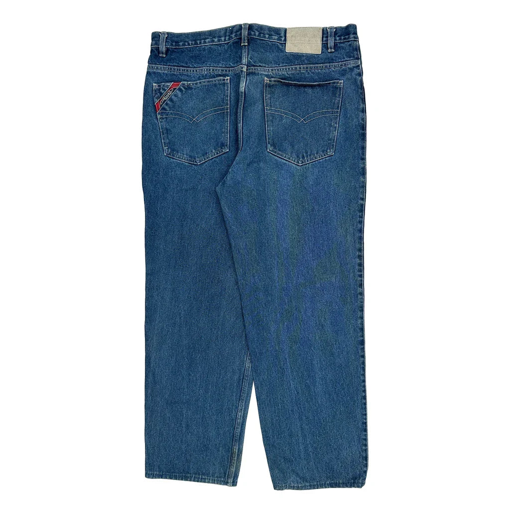 Carters Jeans - 36W 32L Blue Cotton Refurbished - Thrifted (note: this is a term often used to describe second- refurbished available on Cerqular