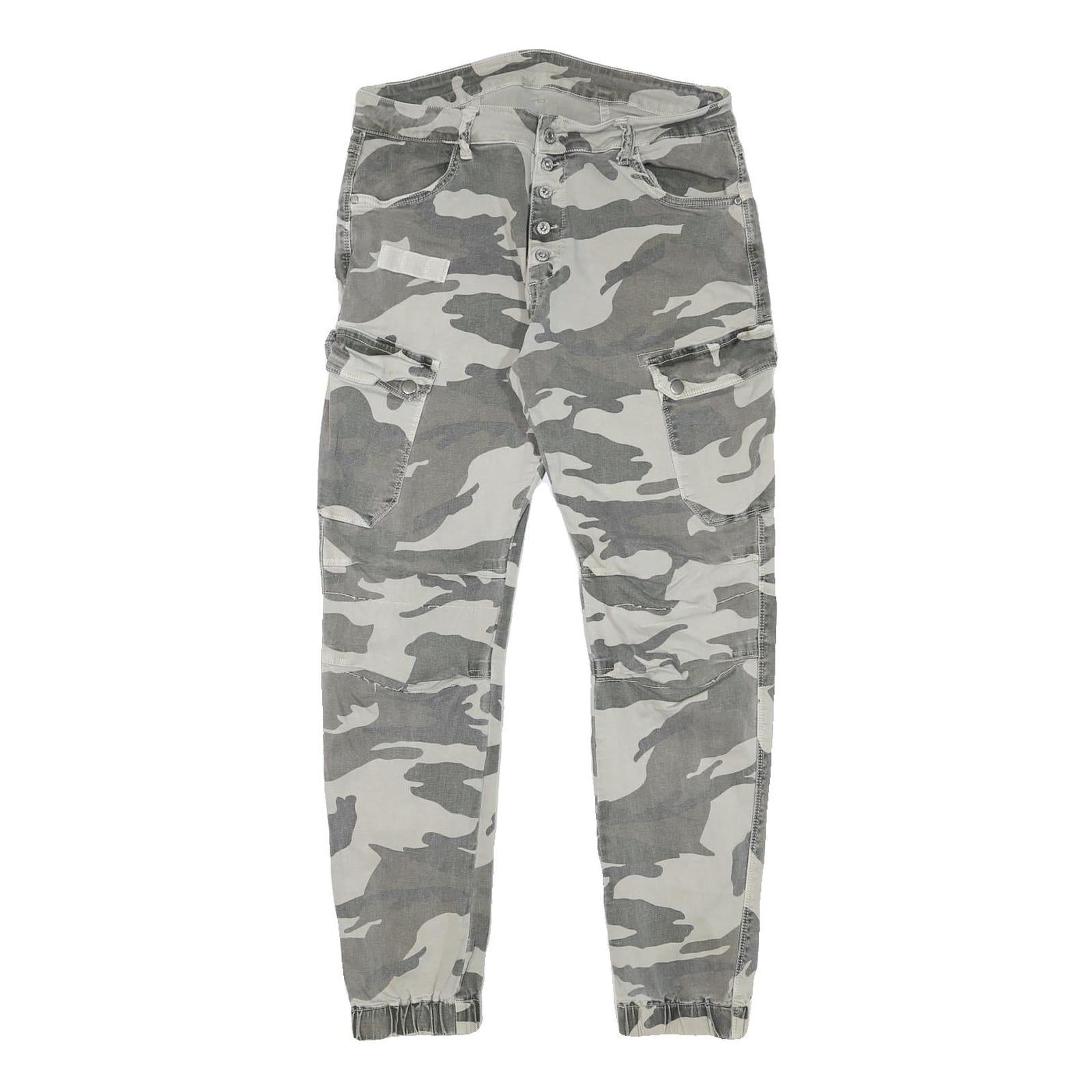 Buy Womens Relaxed Grey & White Camo Button Trousers W30 L28 Casual Cargo Style Refurbished - $23.39 Womens Relaxed Grey & White Camo Button Trousers W30 L28 Casual Cargo Style Refurbished - N/A refurbished available on Cerqular