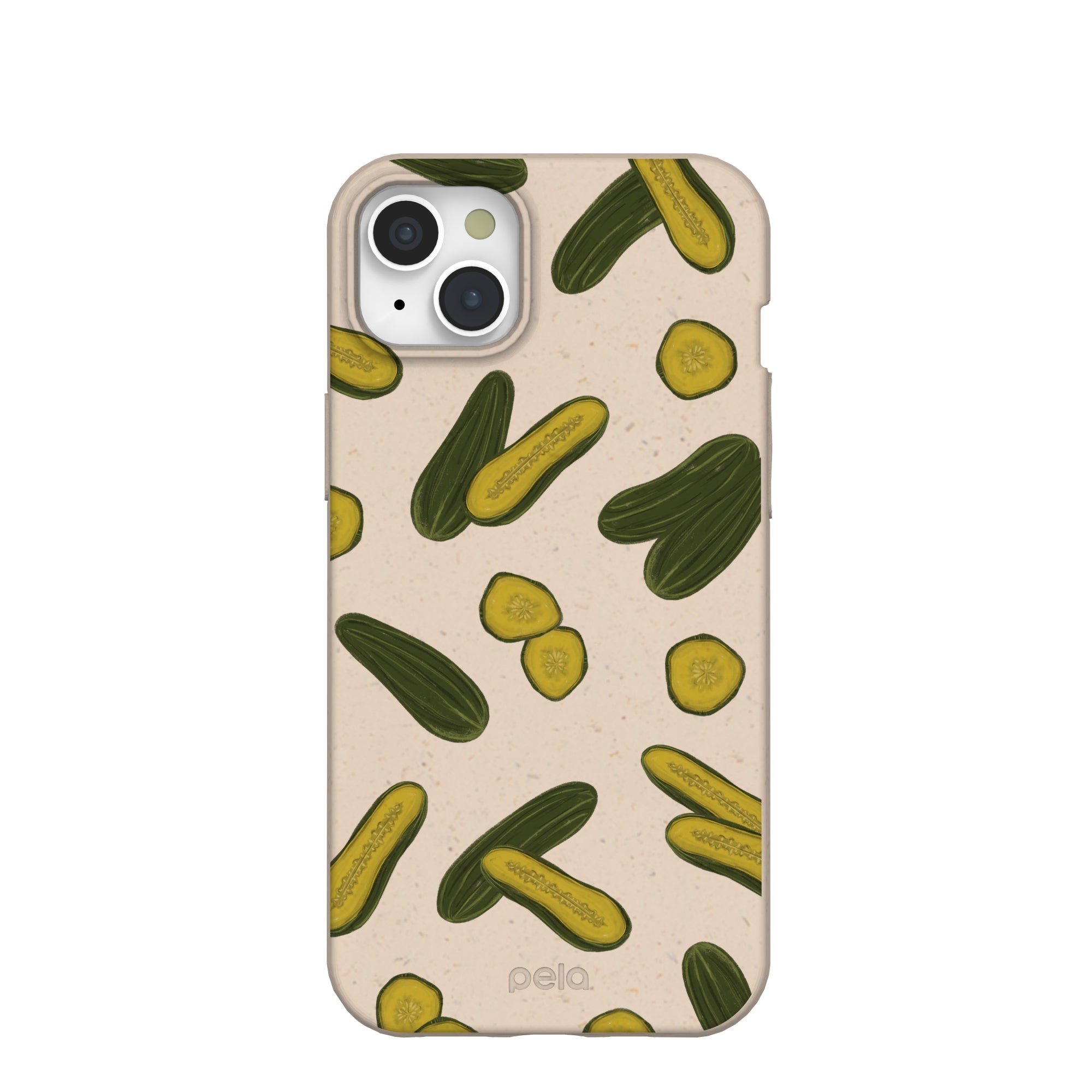 Seashell In a Pickle iPhone 15 Plus Case Refurbished - Pela Case refurbished available on Cerqular