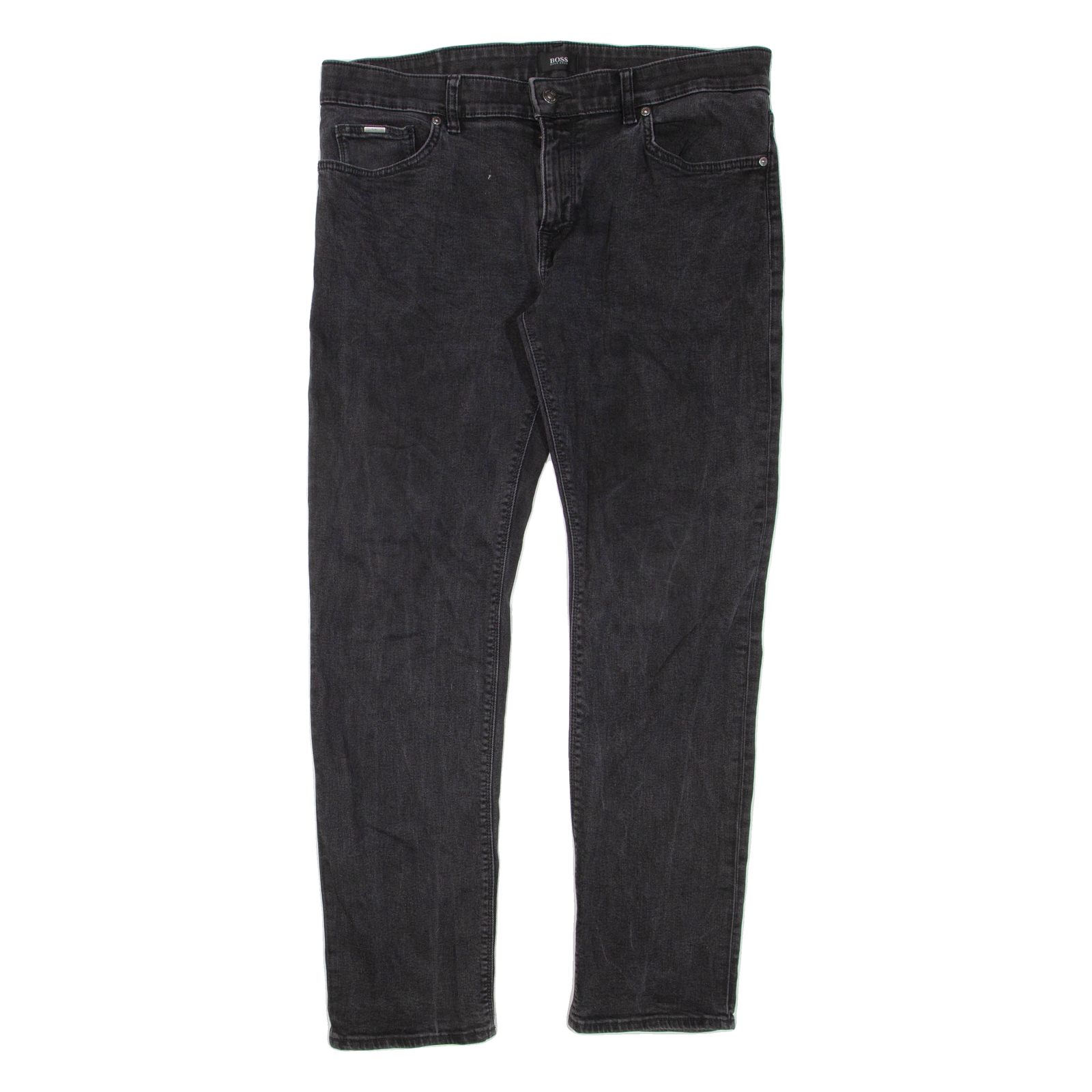 BOSS HUGO BOSS Womens Jeans Black Regular Tapered W38 L31 Refurbished - N/A refurbished available on Cerqular