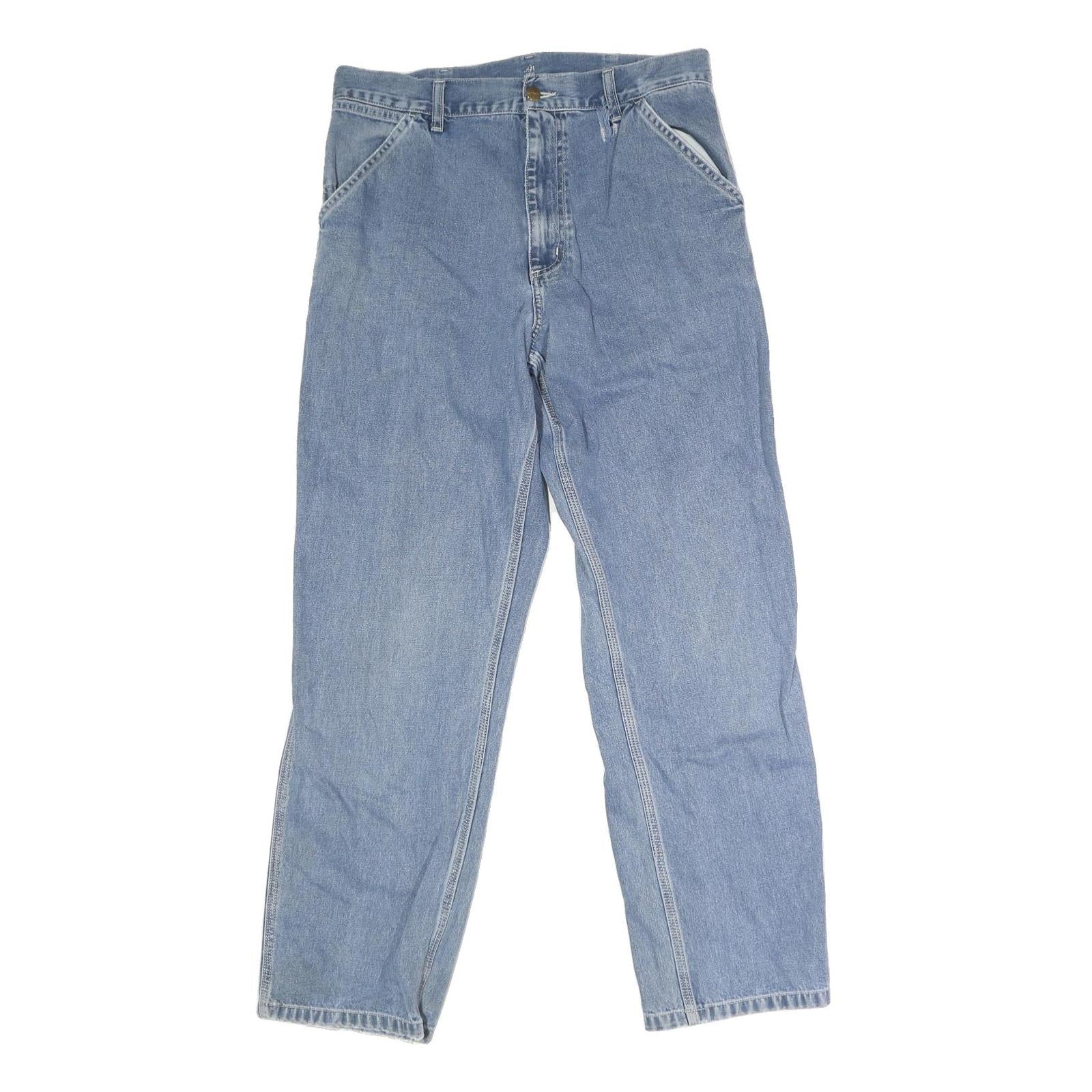 CARHARTT WIP Mens Regular Fit Straight Denim Light W32 L30 Casual Workwear Jeans Refurbished - N/A refurbished available on Cerqular