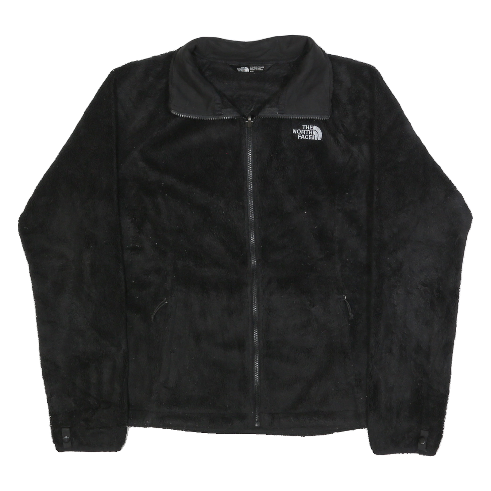 THE NORTH FACE Womens Black Fleece Jacket M Zip Soft Outerwear Refurbished - N/A refurbished available on Cerqular