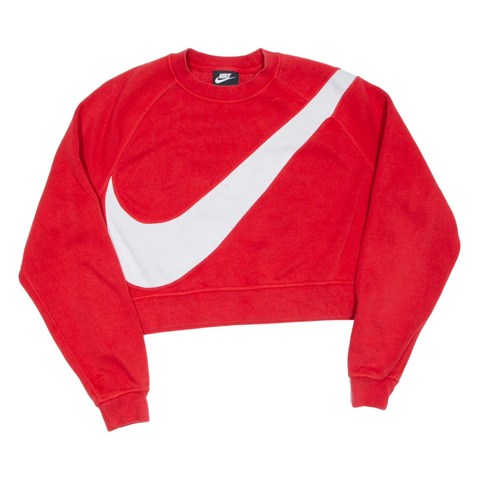 NIKE Cropped Womens Sweatshirt Red M Refurbished - N/A refurbished available on Cerqular