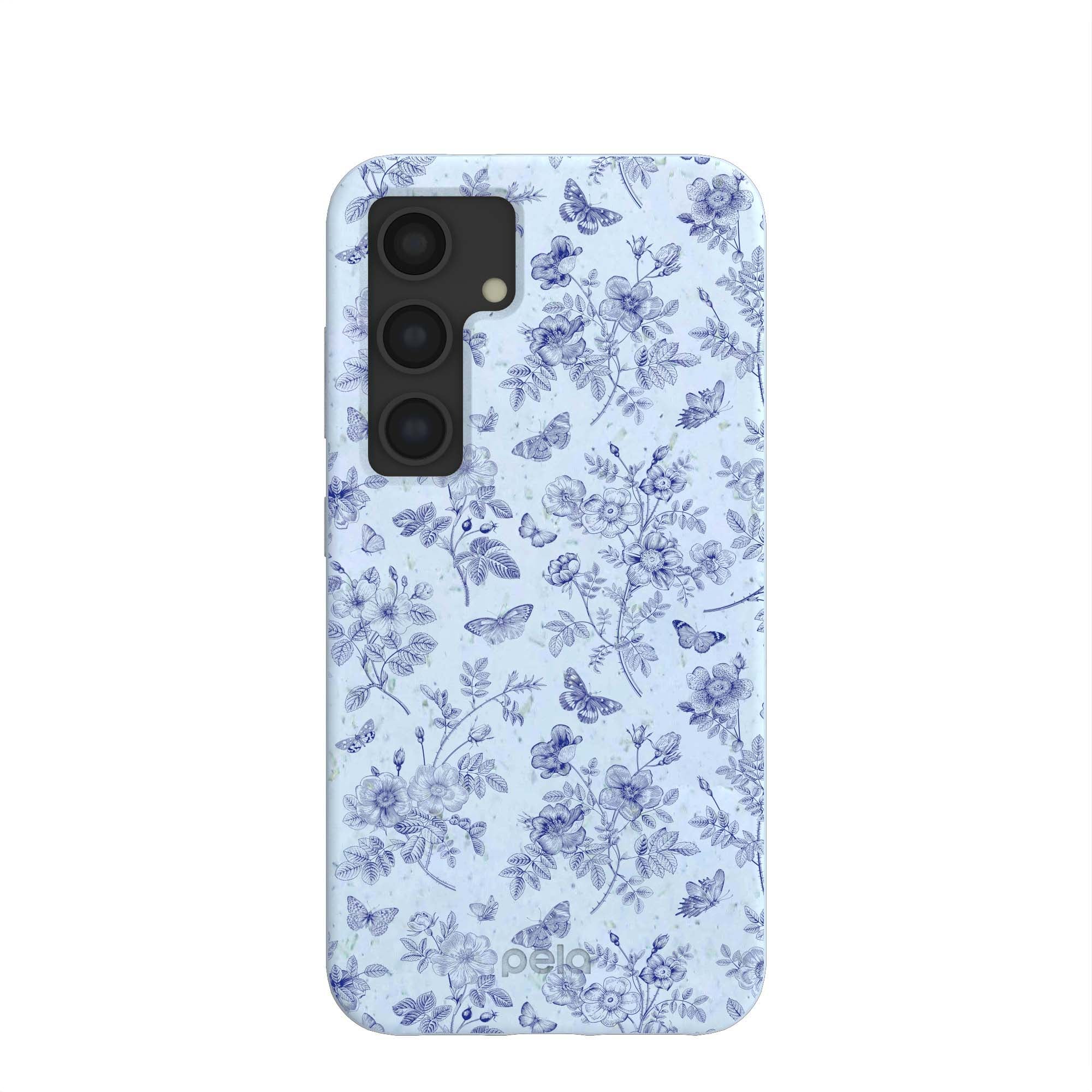 Powder Blue Porcelain Samsung Galaxy S24 Case Refurbished - Pela Case refurbished available on Cerqular