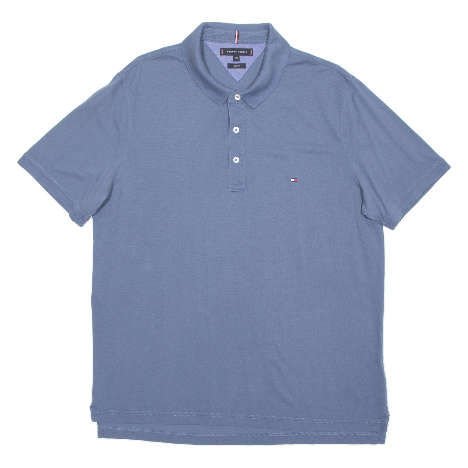 TOMMY HILFIGER Slim Fit Mens Polo Shirt Blue 2XL Refurbished - N/A refurbished available on Cerqular