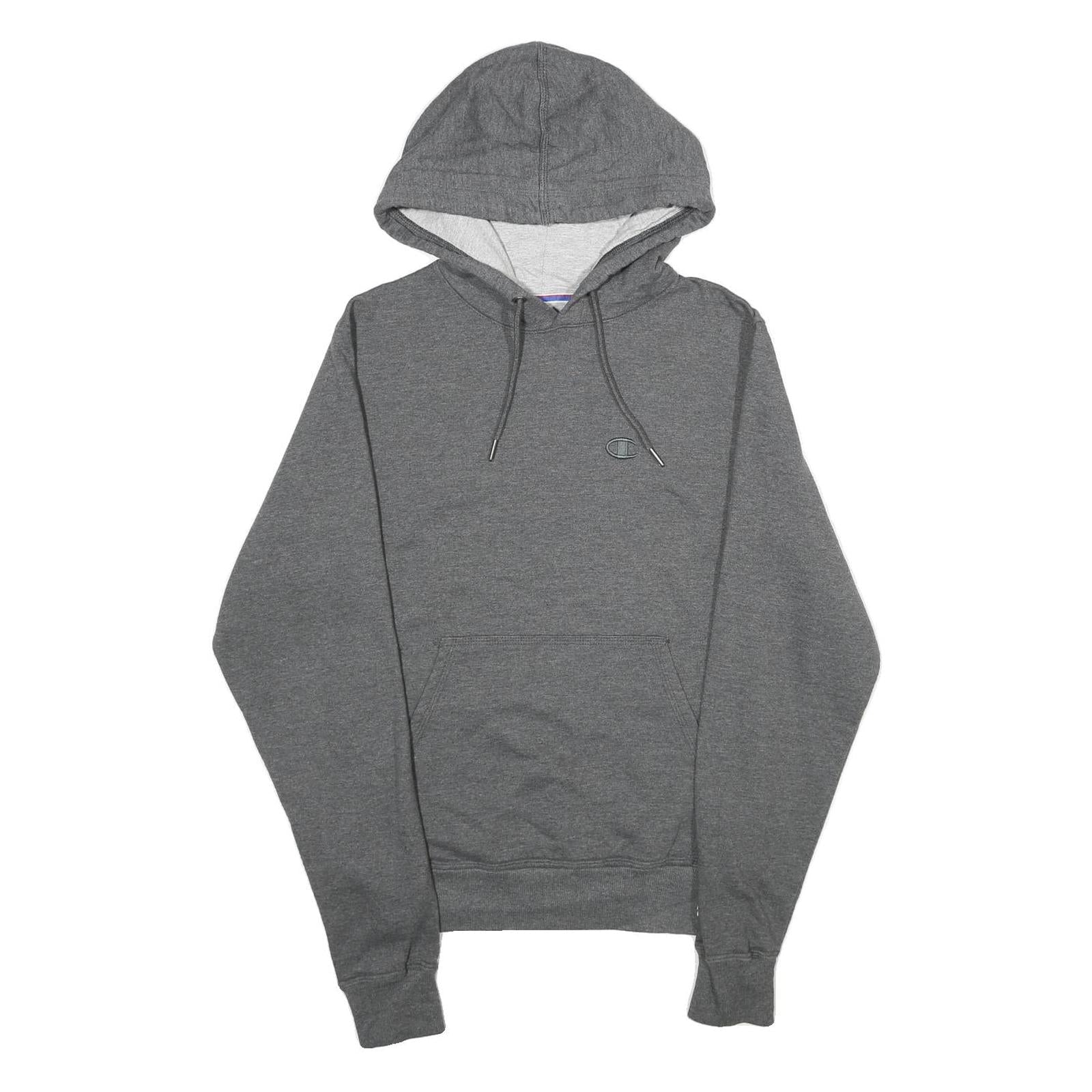 CHAMPION Mens Grey Hoodie XS Cotton Blend Pullover Sweatshirt Drawstring Hood Refurbished - N/A refurbished available on Cerqular