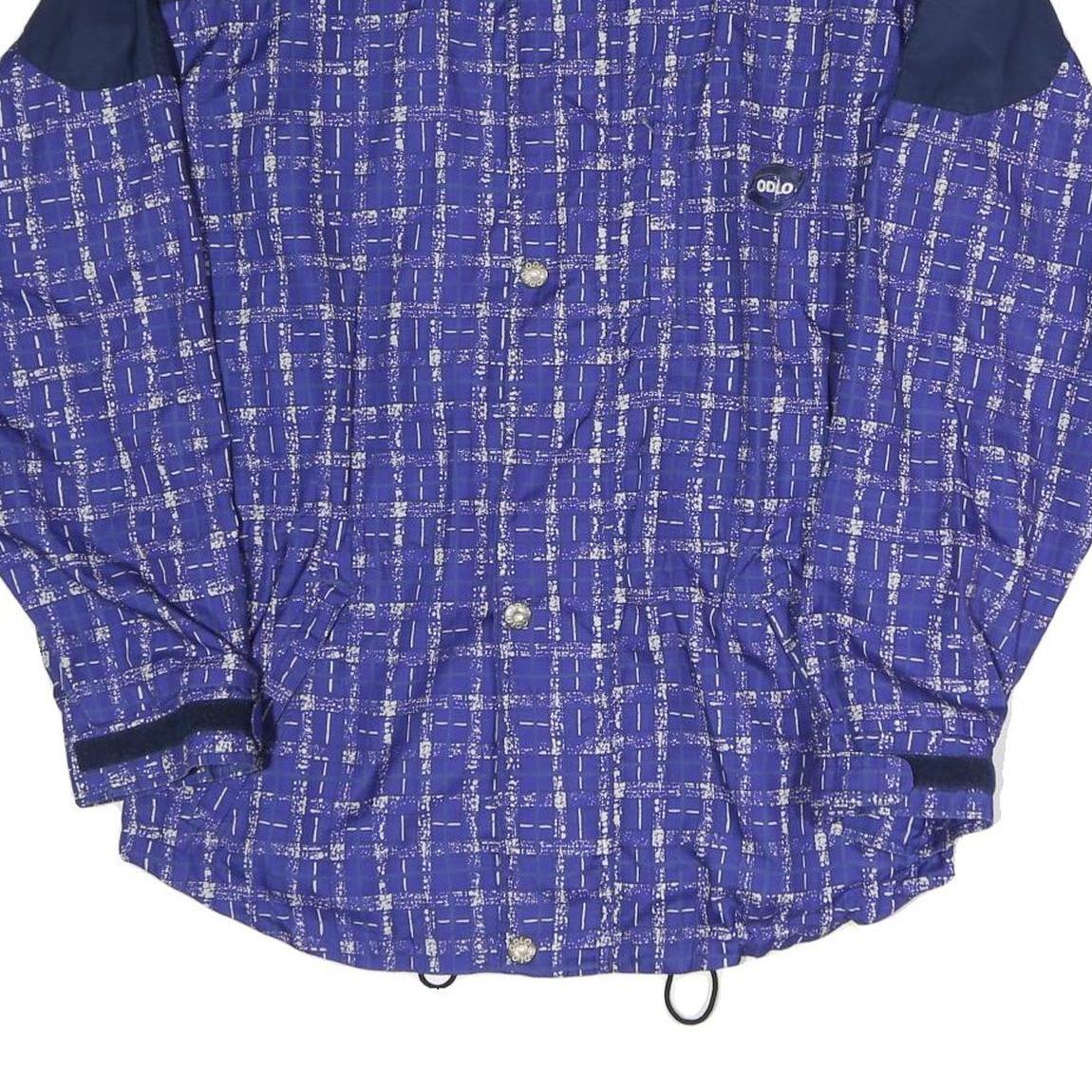 ODLO Mens Blue Navy Polyester Blend Track Jacket M Patterned Zip Closure Refurbished - N/A refurbished available on Cerqular