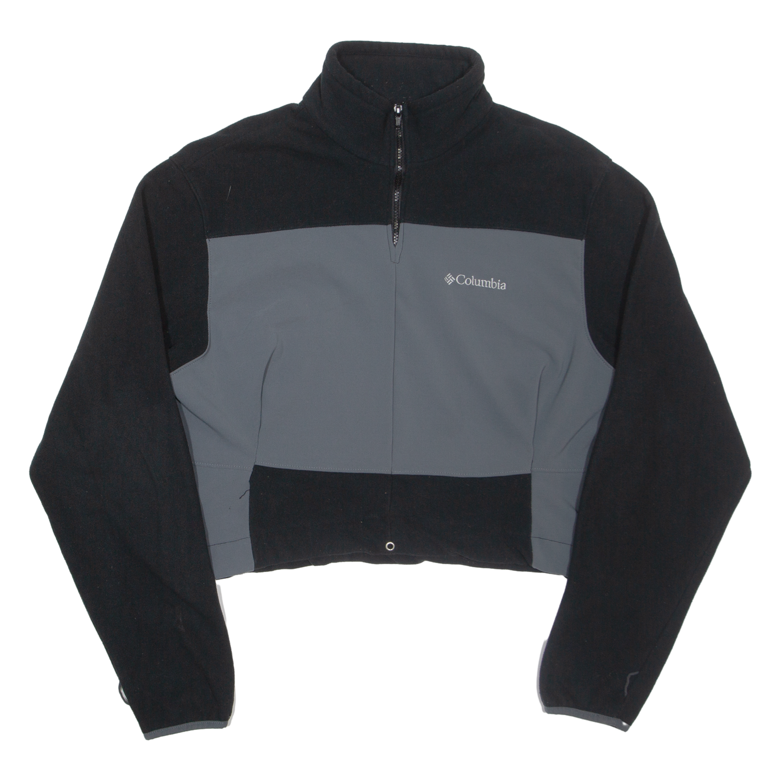 COLUMBIA Tall Cropped Womens Fleece Black 1/4 Zip XL Refurbished - N/A refurbished available on Cerqular