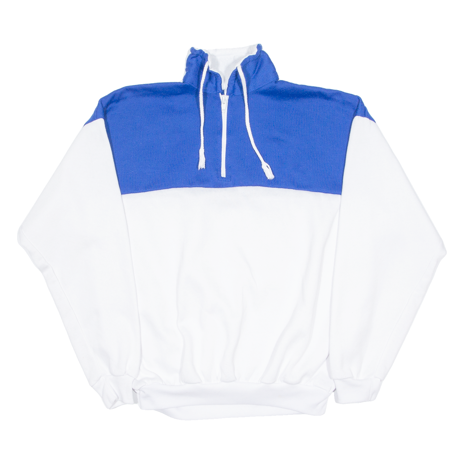 B&J Mens Sweatshirt White 1/4 Zip 90s M Refurbished - N/A refurbished available on Cerqular