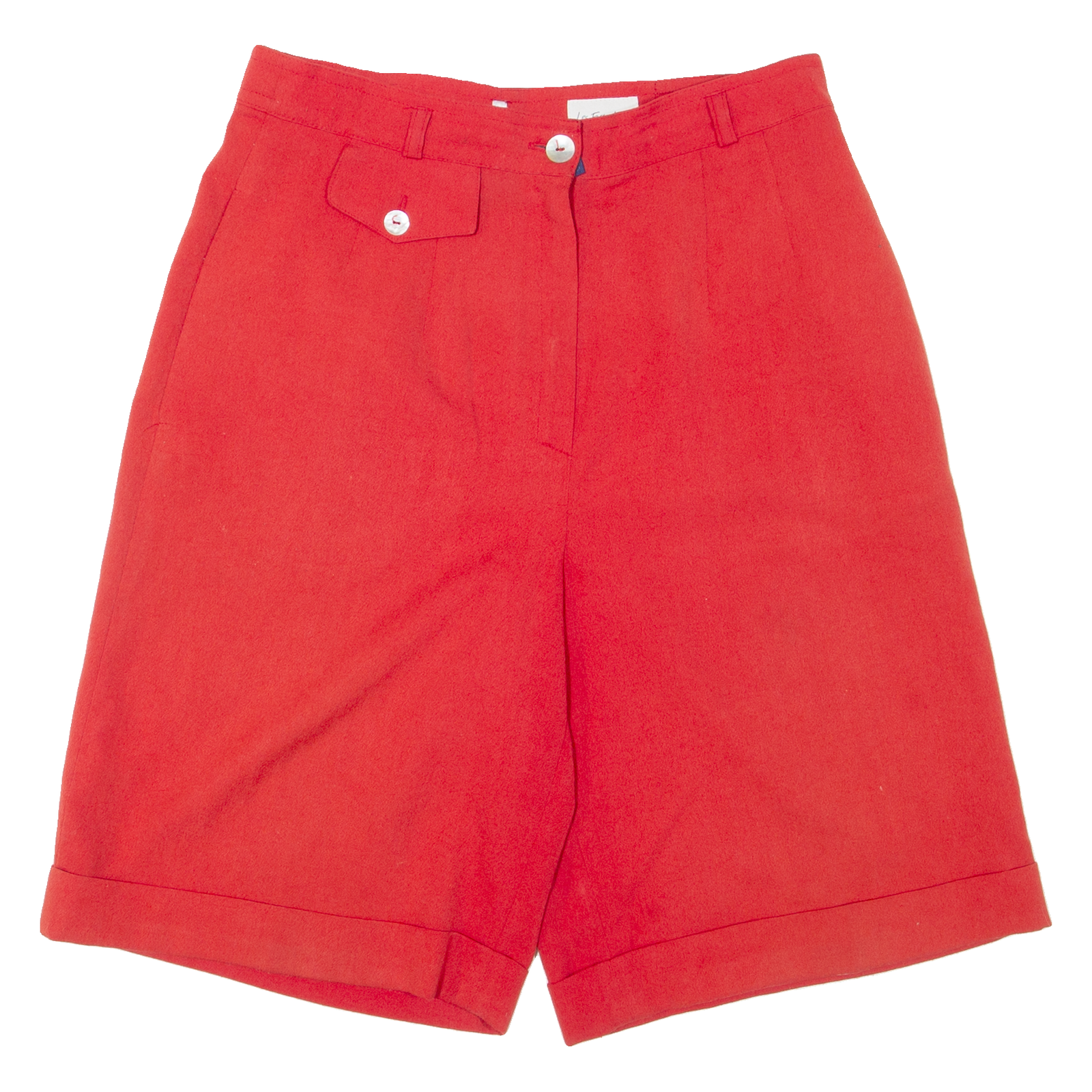 LES ESSENTIELS Womens Casual Shorts Red Relaxed 90s S W28 Refurbished - N/A refurbished available on Cerqular