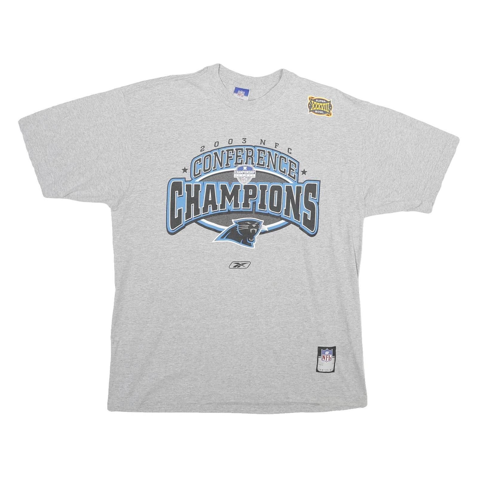 Buy REEBOK Mens Grey Conference Champions NFL T-Shirt L Short Sleeve Crew Neck NFL Refurbished - $15.59 REEBOK Mens Grey Conference Champions NFL T-Shirt L Short Sleeve Crew Neck NFL Refurbished - N/A refurbished available on Cerqular