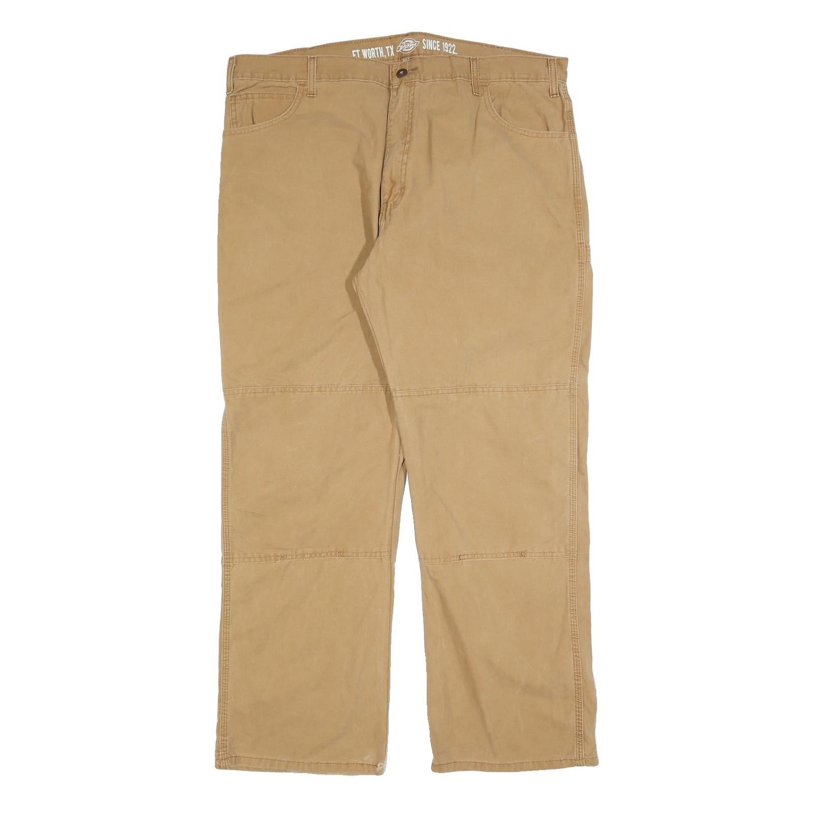 DICKIES Mens Jeans Beige Relaxed Straight Cotton W38 L30 Workwear Durable Refurbished - N/A refurbished available on Cerqular