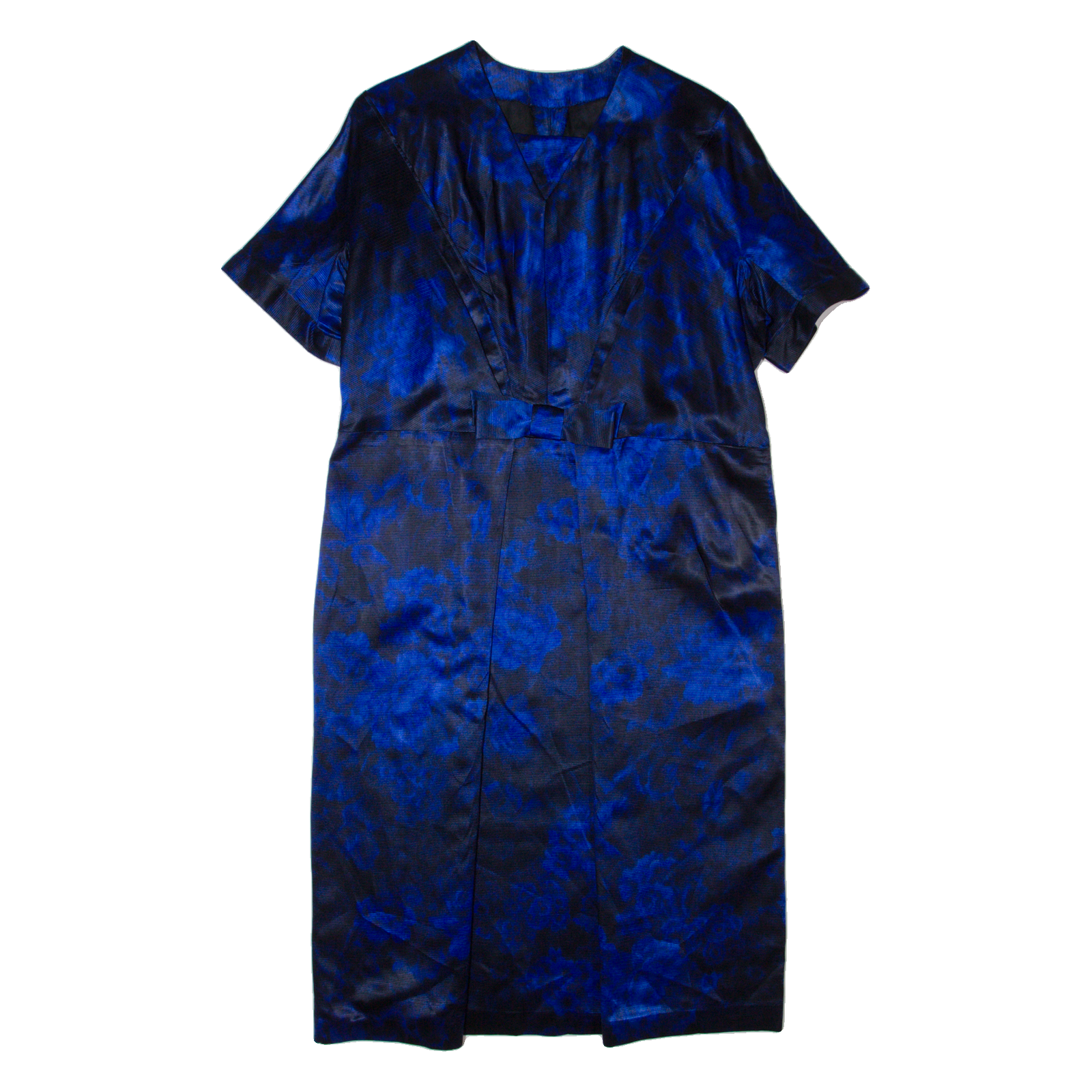 Womens Pencil Dress Black Floral Short Sleeve Midi L Refurbished - N/A refurbished available on Cerqular