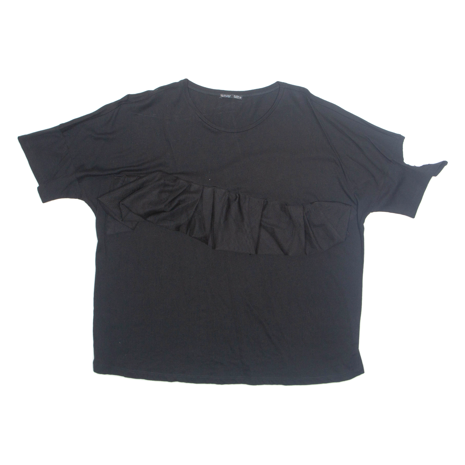 ZARA Womens Top Black L Refurbished - N/A refurbished available on Cerqular