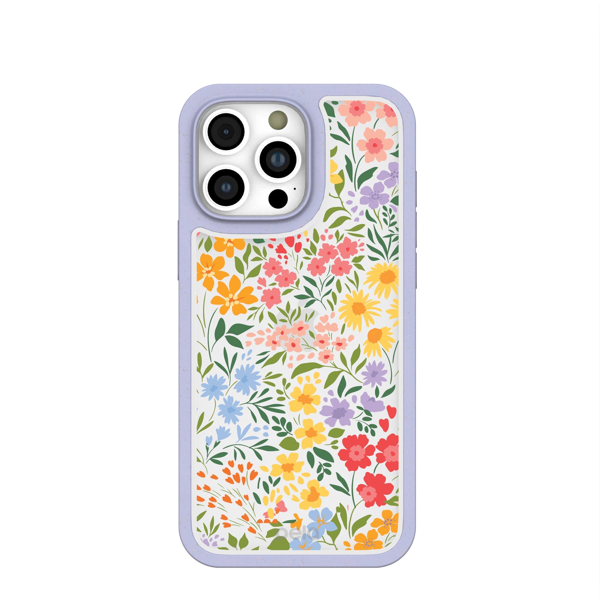 Clear Blooming Wild iPhone 16 Pro Max Case With Lavender Ridge Refurbished - Pela Case refurbished available on Cerqular