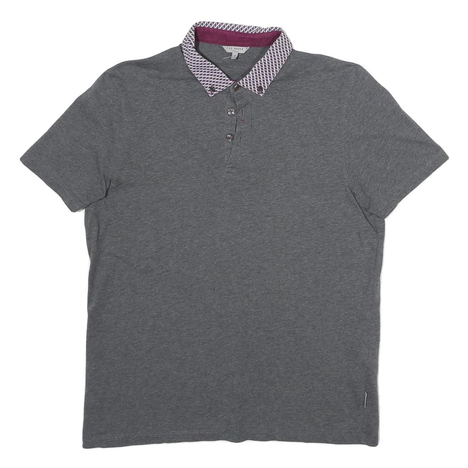 Buy TED BAKER Mens Grey Cotton Blend Polo Shirt S Short Sleeve Patterned Collar Refurbished - $24.69 TED BAKER Mens Grey Cotton Blend Polo Shirt S Short Sleeve Patterned Collar Refurbished - N/A refurbished available on Cerqular