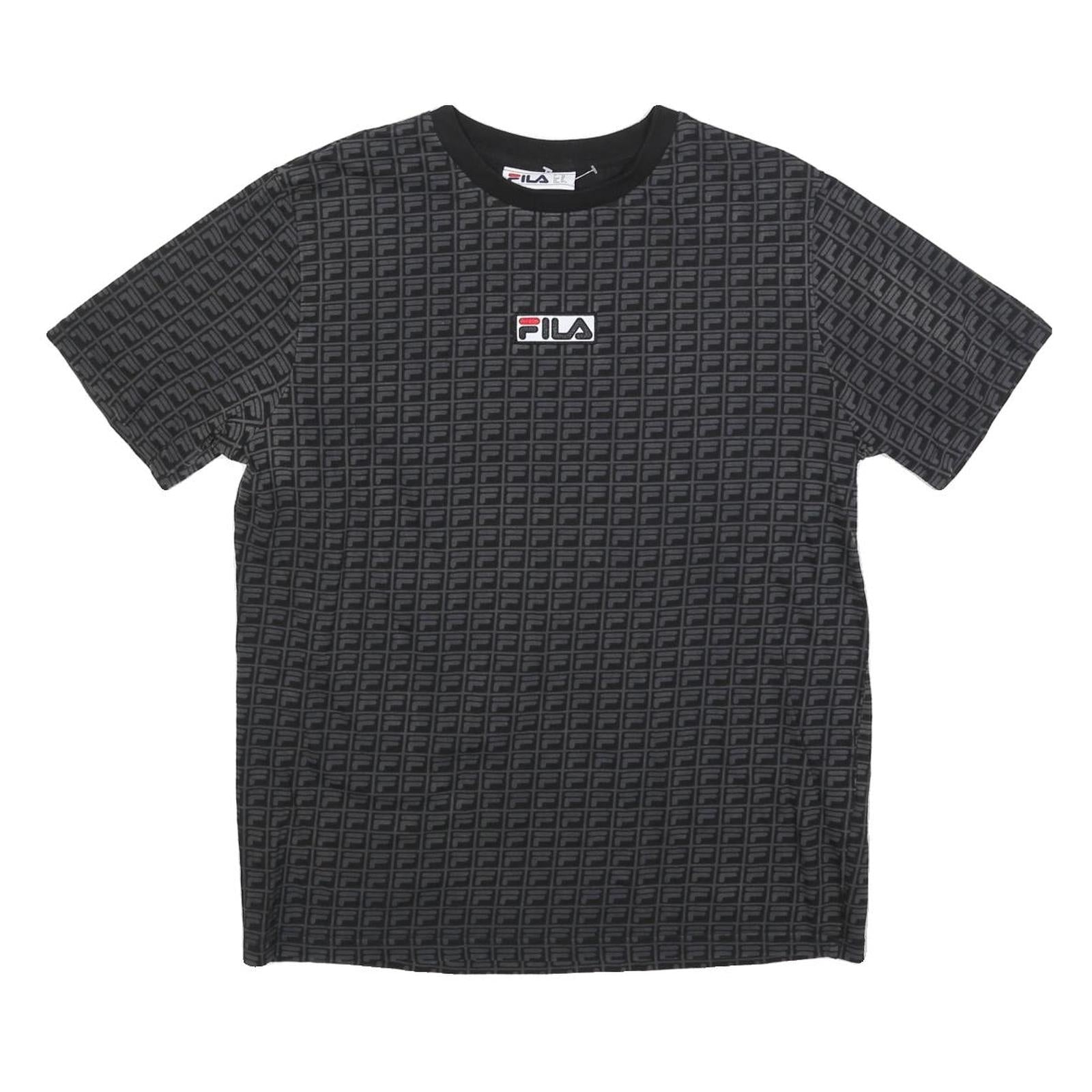 FILA Mens Black Graphic T-Shirt M Short Sleeve Crew Neck Cotton Blend Refurbished - N/A refurbished available on Cerqular