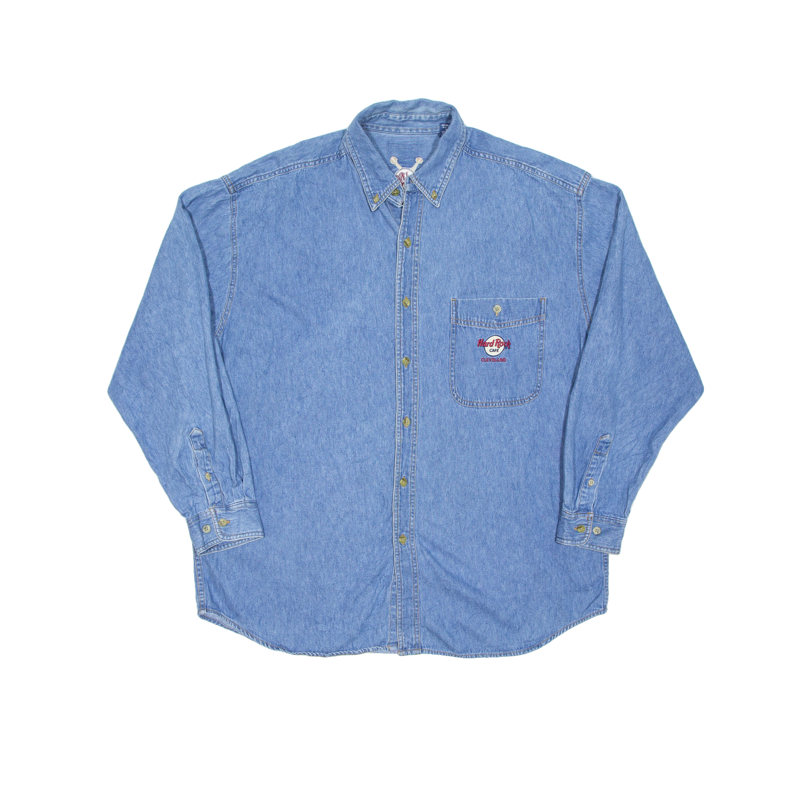 Buy HARD ROCK CAFE Cleveland Mens Denim Shirt Blue Long Sleeve XL Refurbished - $42.89 HARD ROCK CAFE Cleveland Mens Denim Shirt Blue Long Sleeve XL Refurbished - N/A refurbished available on Cerqular