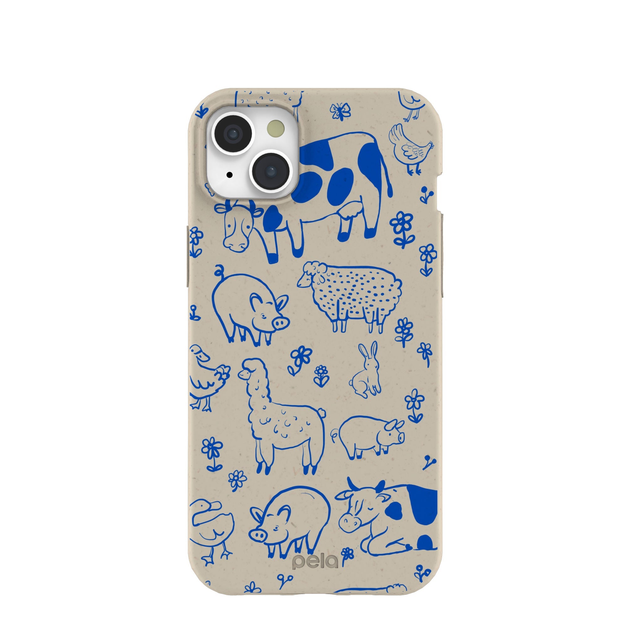 London Fog Happy Farmyard iPhone 15 Plus Case Refurbished - Pela Case refurbished available on Cerqular