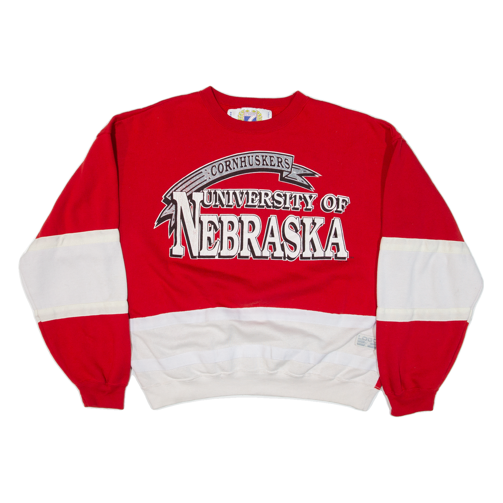 LOGO 7 University Of Nebraska Cornhuskers Mens Sweatshirt Red USA XL Refurbished - N/A refurbished available on Cerqular