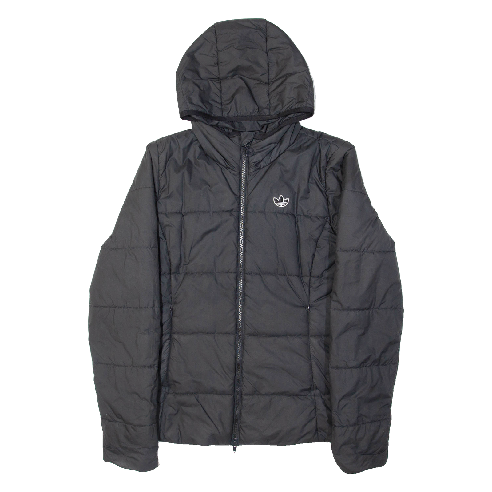ADIDAS Womens Puffer Coat Grey Hooded UK 12 Refurbished - N/A refurbished available on Cerqular