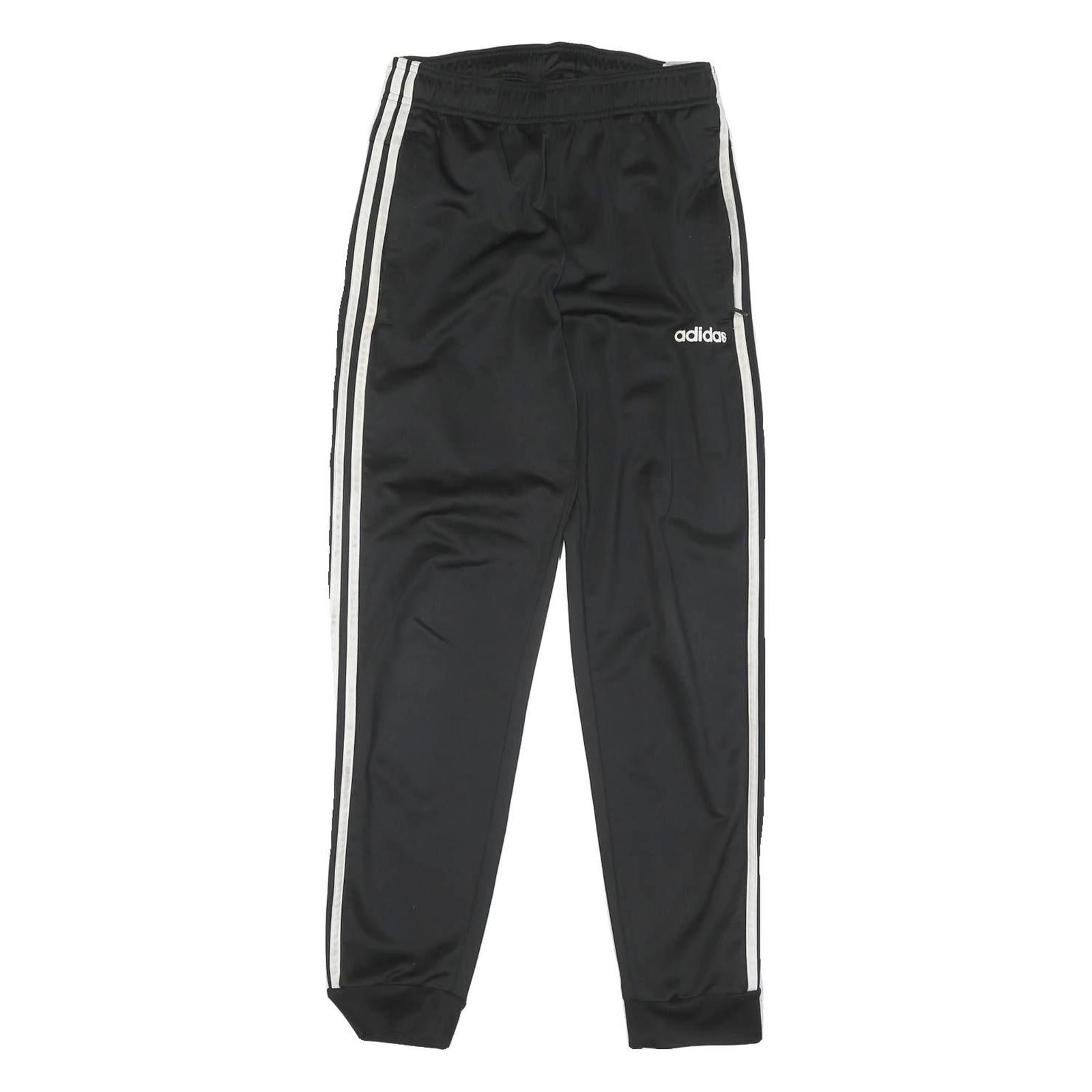 ADIDAS Mens Joggers Black & White Classic Tapered S W28 L30 Sports Track Pants Refurbished - N/A refurbished available on Cerqular