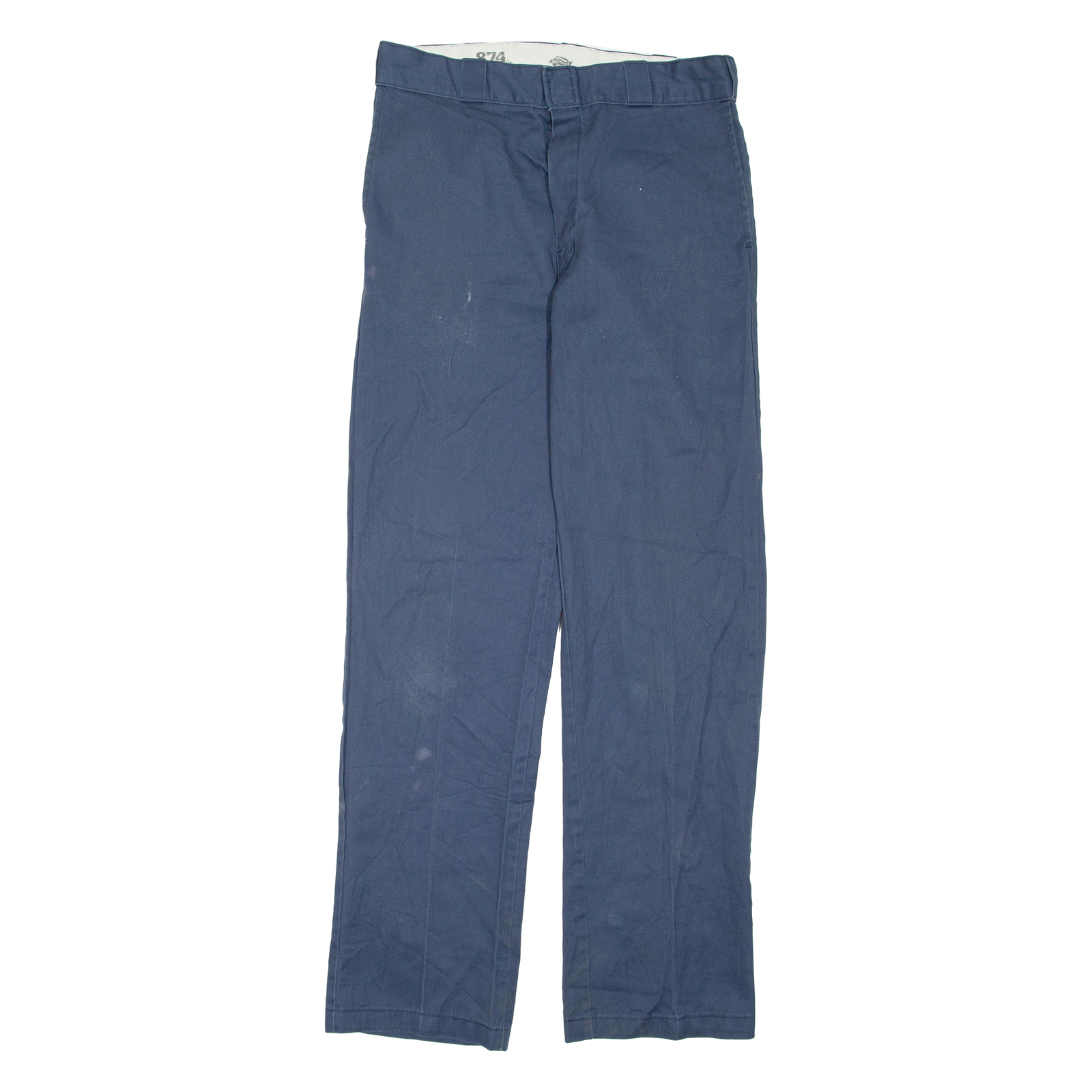 DICKIES Mens Trousers Blue Regular Straight W33 L34 Refurbished - N/A refurbished available on Cerqular