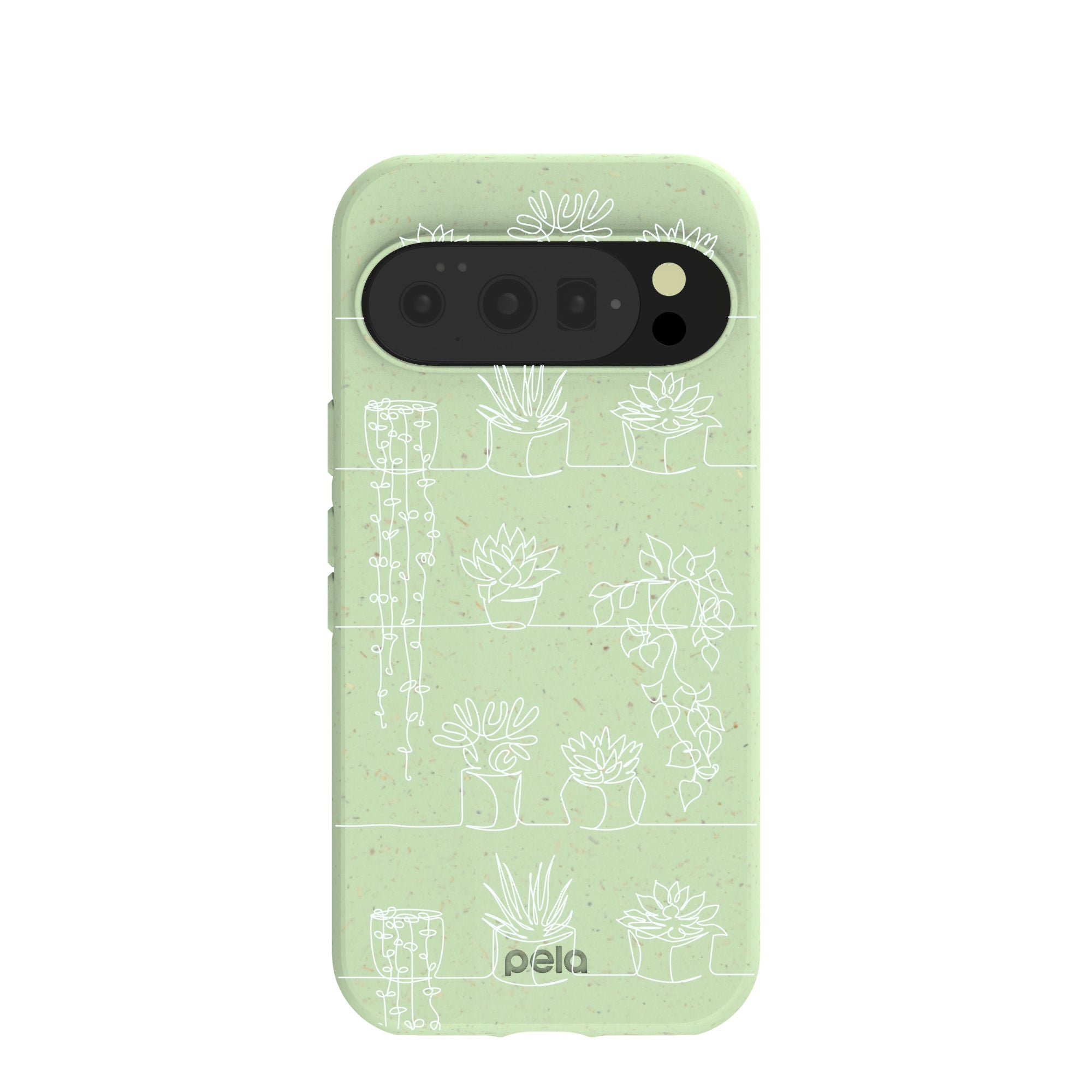 Sage Green Green Cascade Google Pixel 10/10 Pro Case Refurbished - Pela Case refurbished available on Cerqular