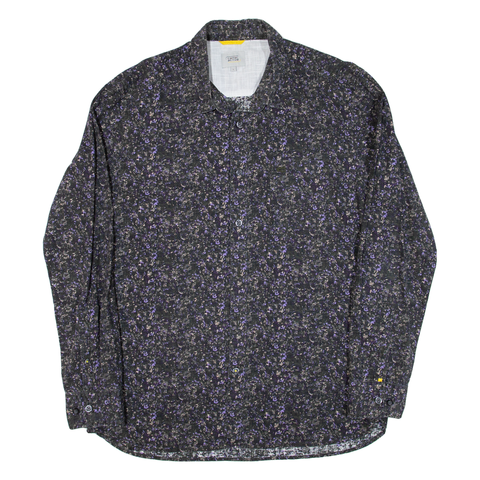 CAMEL ACTIVE Mens Shirt Black Floral Long Sleeve L Refurbished - N/A refurbished available on Cerqular