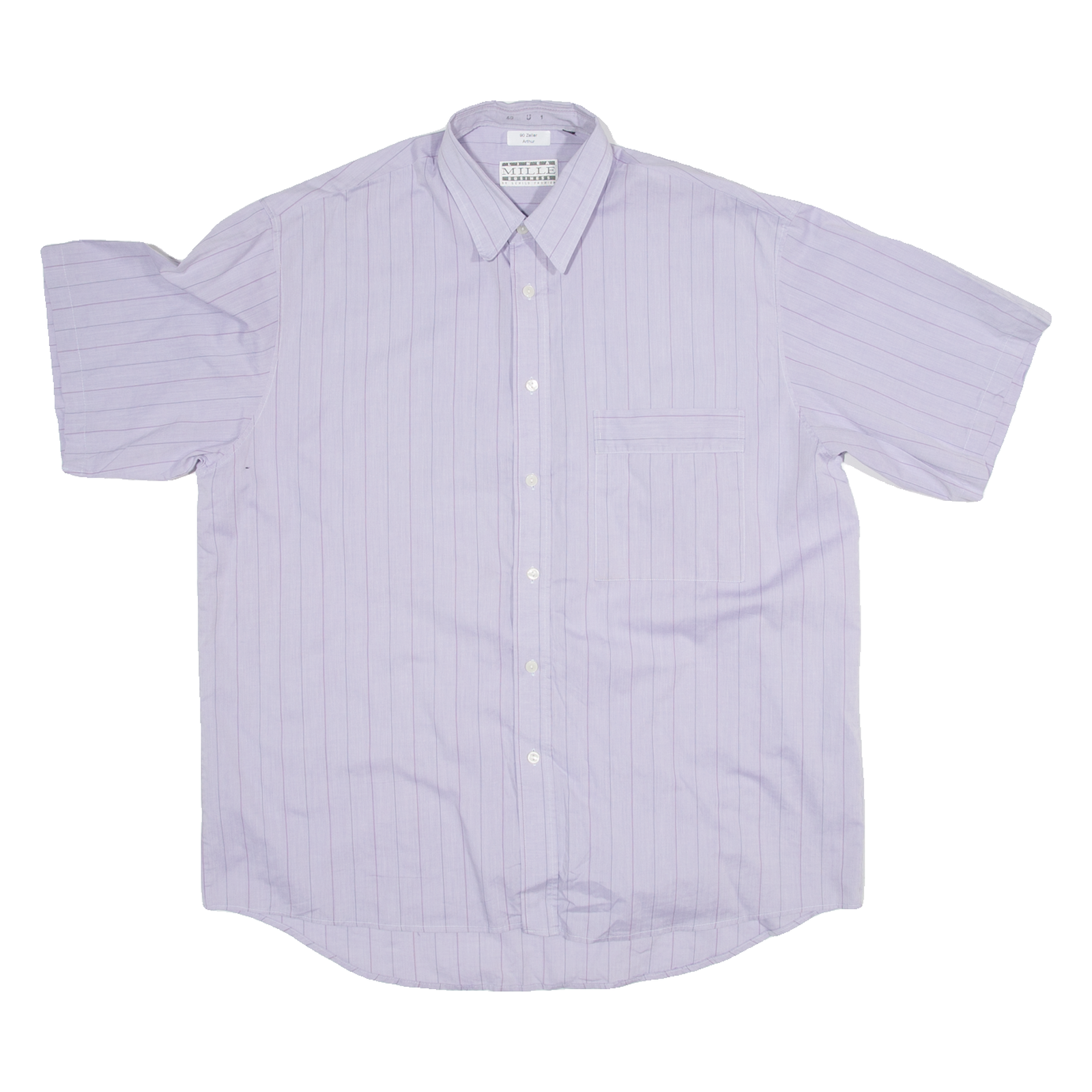 MILLE Mens Shirt Purple Striped XL Refurbished - N/A refurbished available on Cerqular