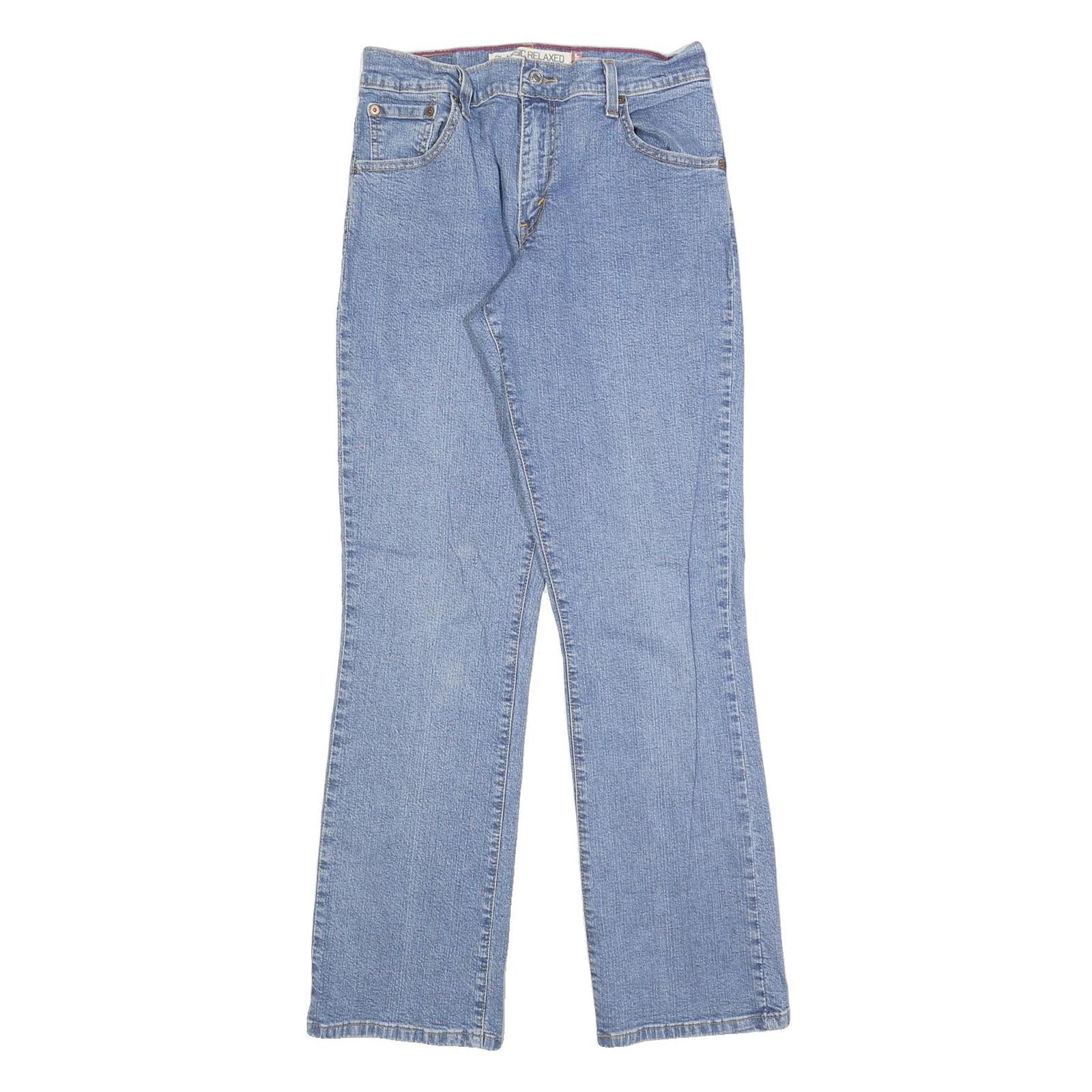LEVI'S 550 Straight Womens Jeans Blue Regular Straight Denim W28 L30 Classic Zip Refurbished - N/A refurbished available on Cerqular