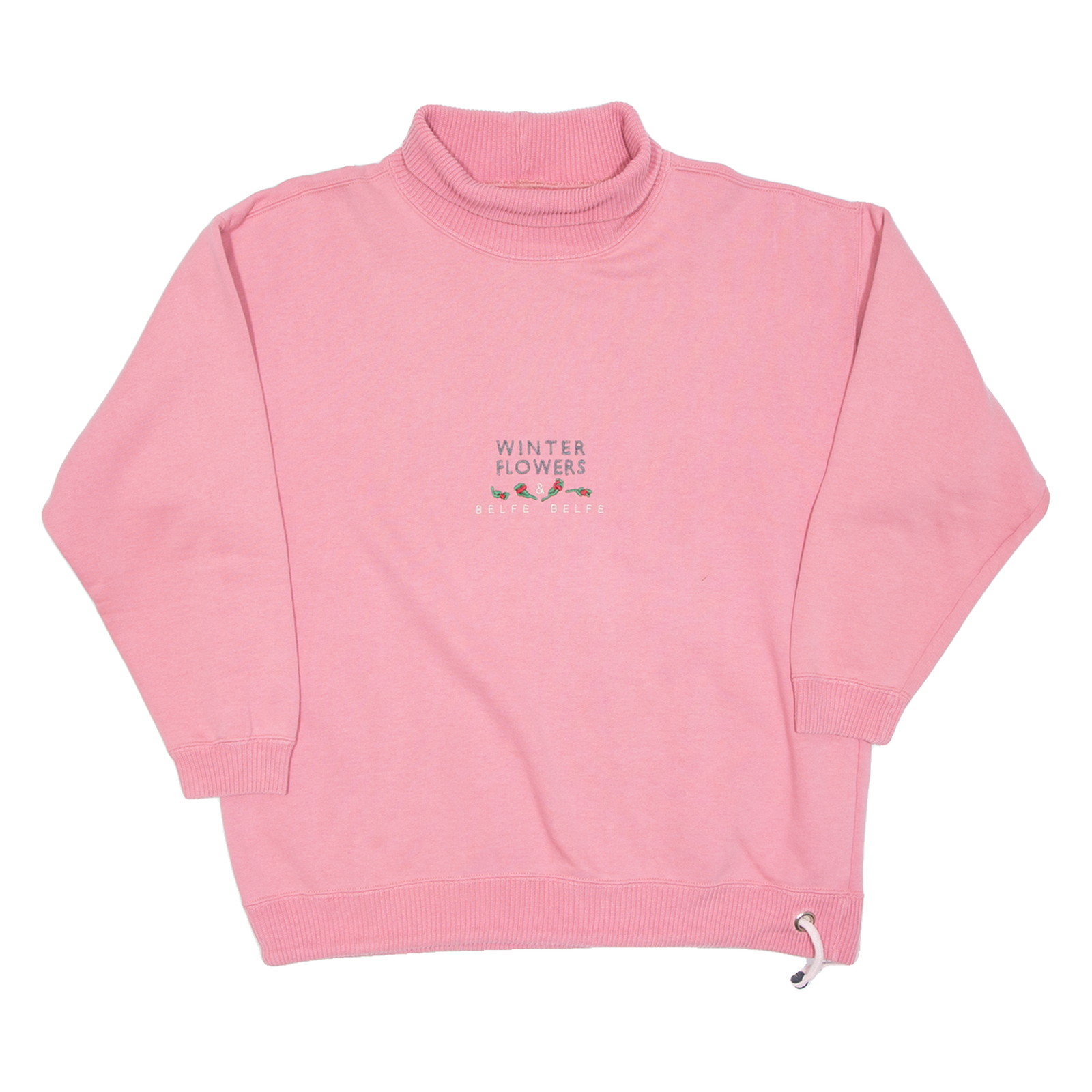 Winter Flowers Womens Sweatshirt Pink M Refurbished - N/A refurbished available on Cerqular
