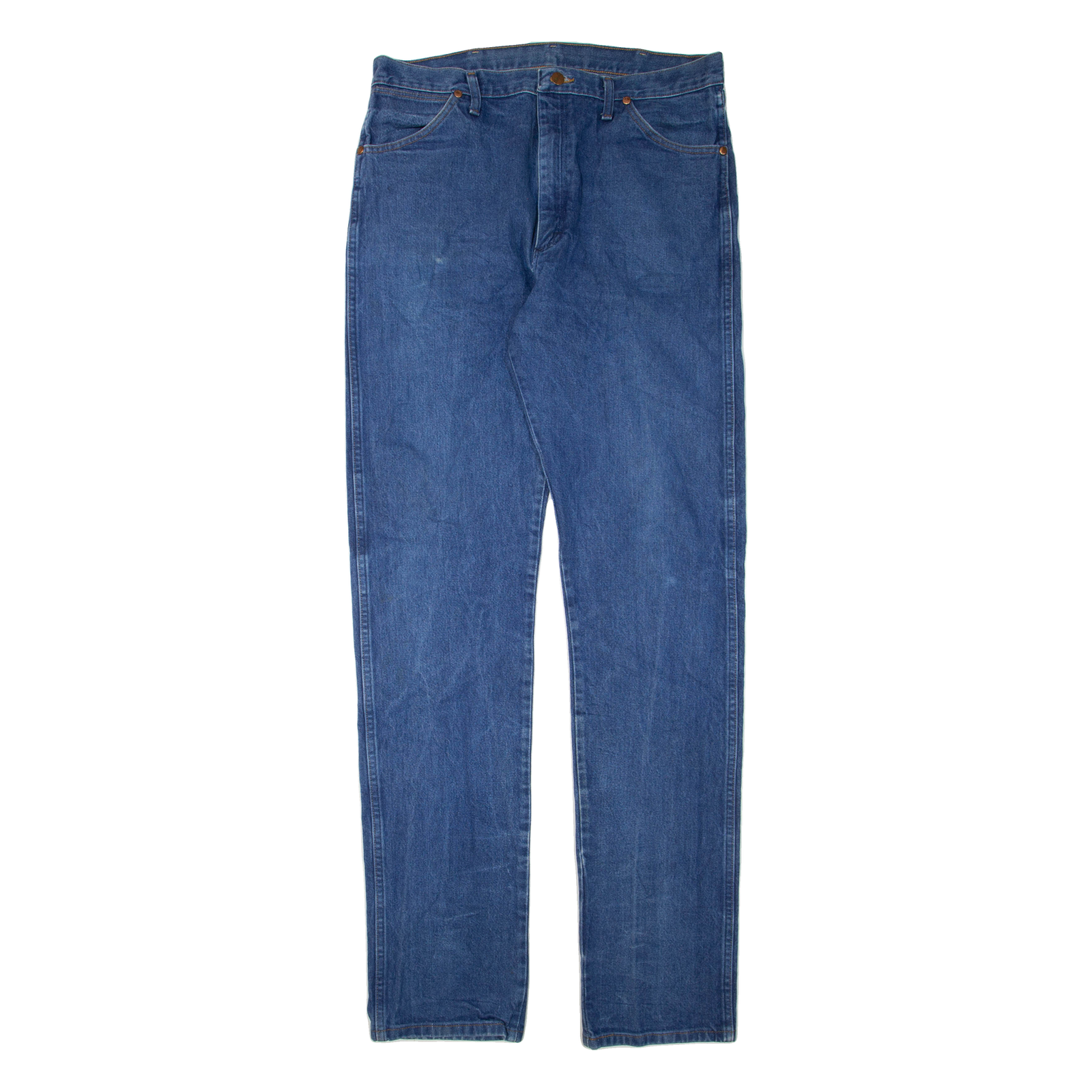 WRANGLER Womens Jeans Blue Regular Straight W36 L40 Refurbished - N/A refurbished available on Cerqular