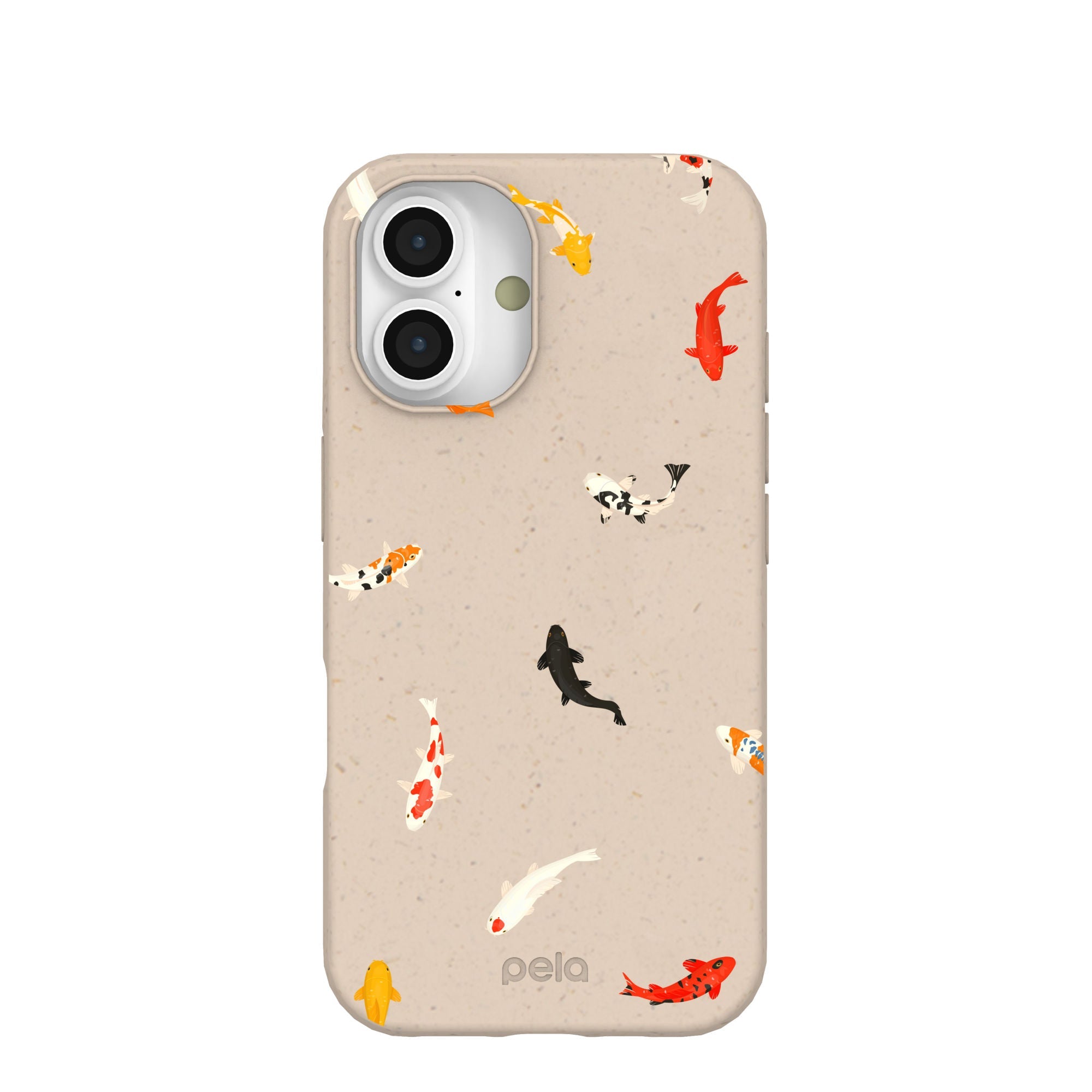 Seashell Lil Koi iPhone 16 Case Refurbished - Pela Case refurbished available on Cerqular